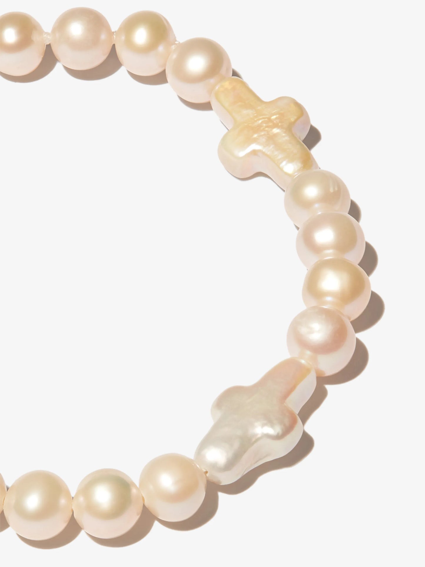 beaded cross bracelet