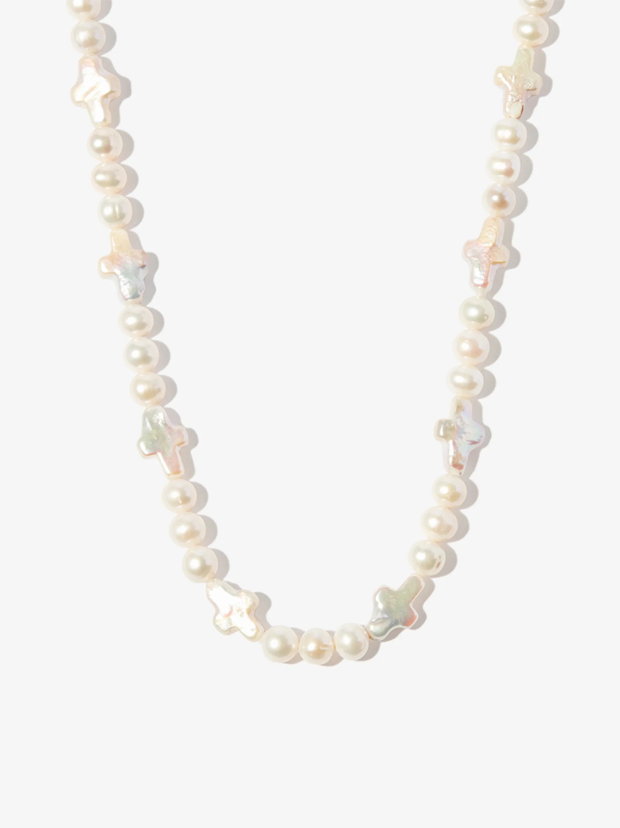 beaded pearl necklace