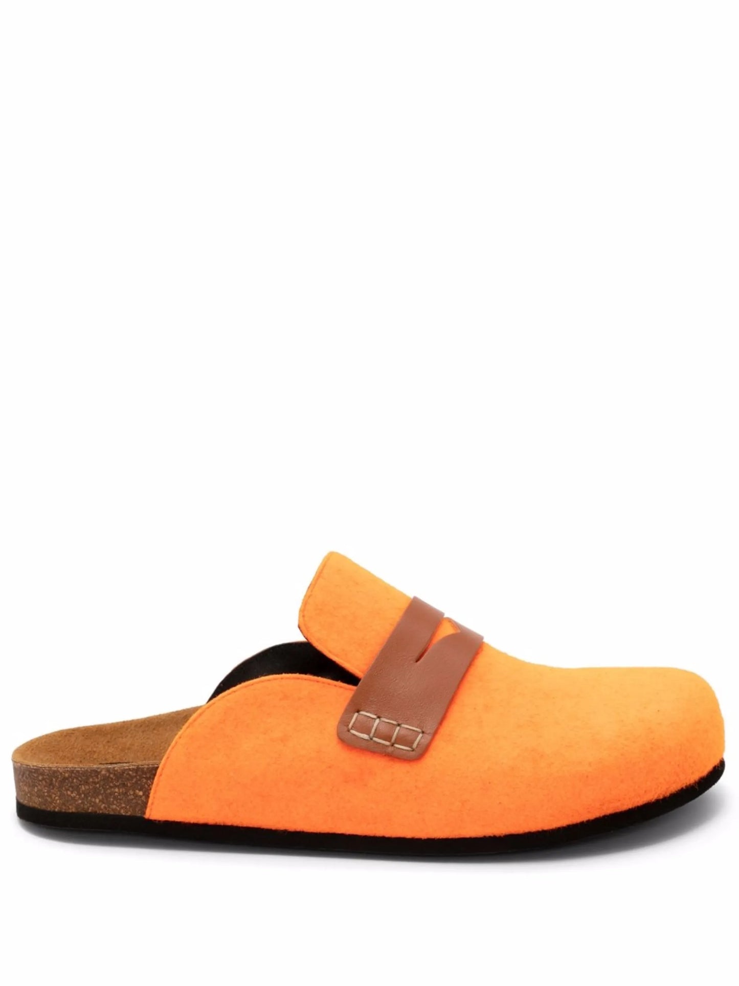 felt flat loafers