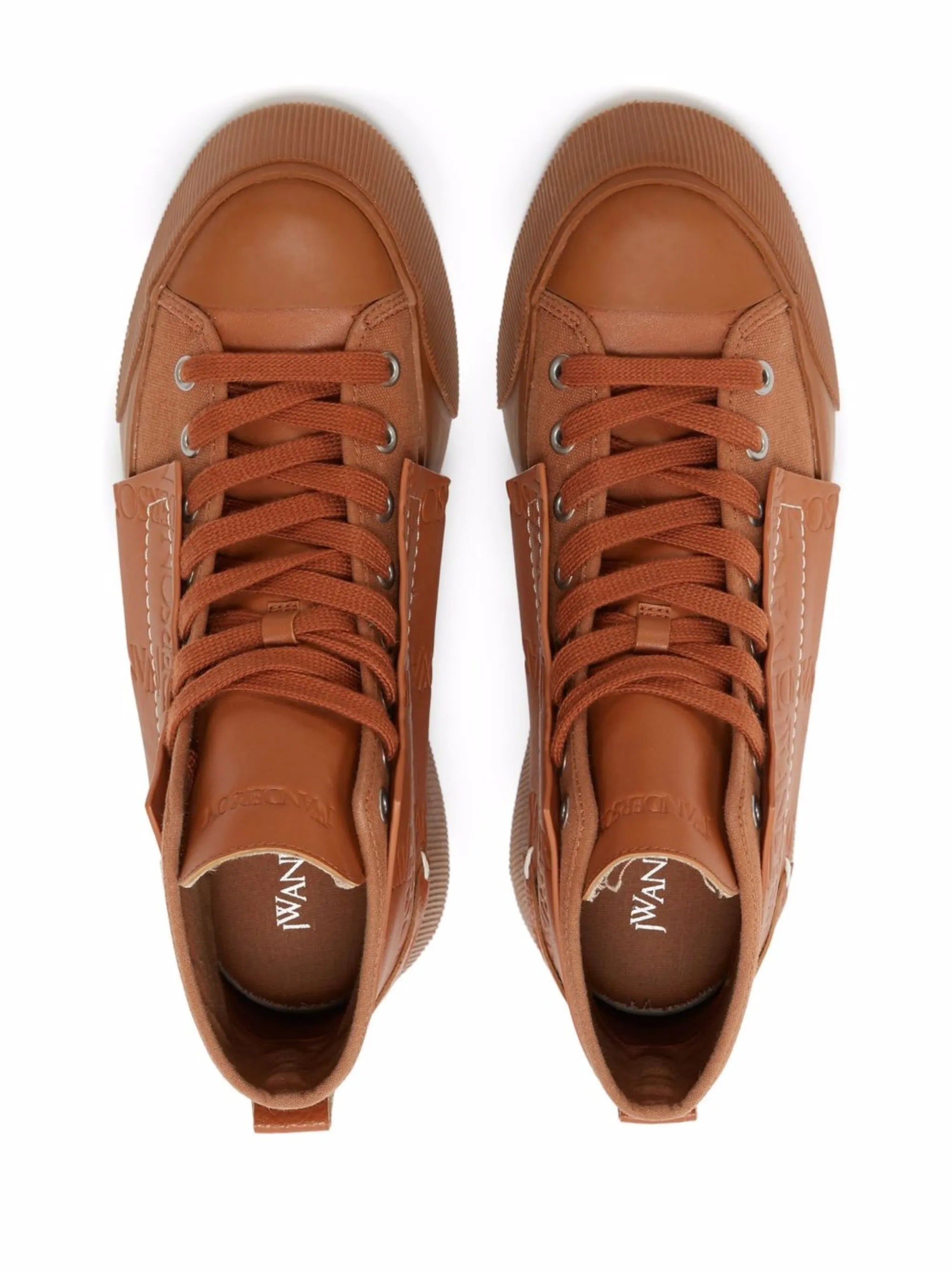embossed high-top sneakers