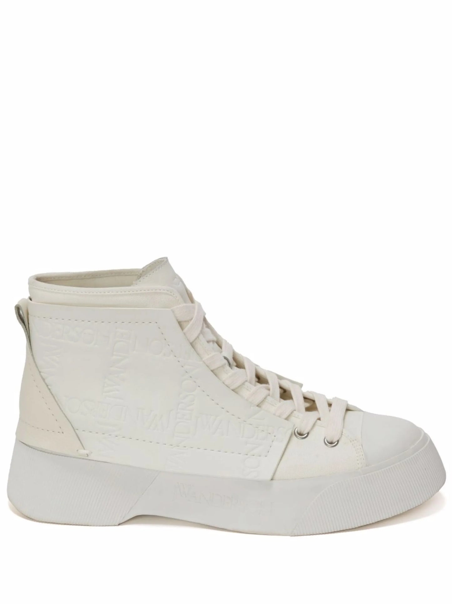 embossed high-top sneakers