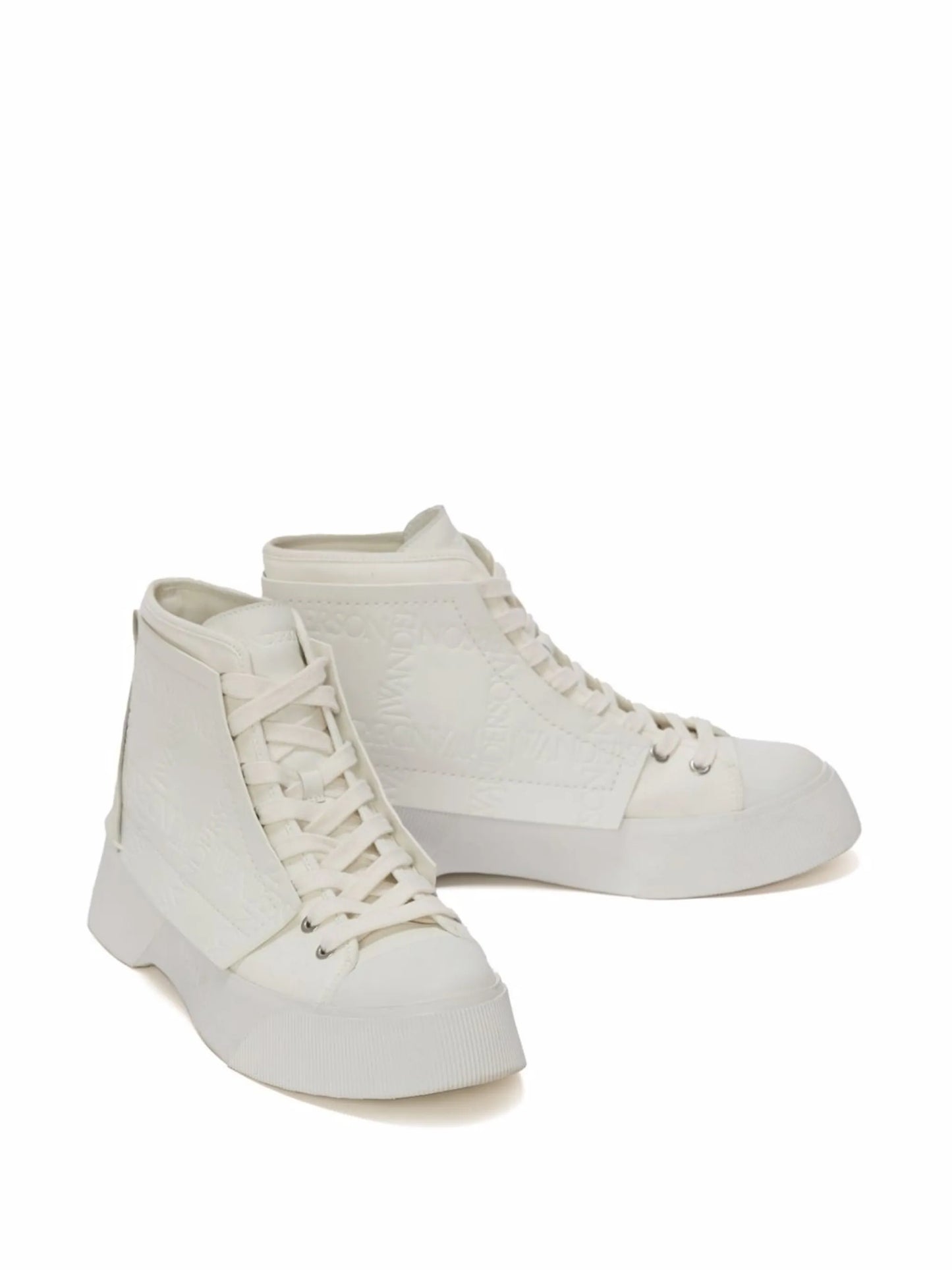 embossed high-top sneakers
