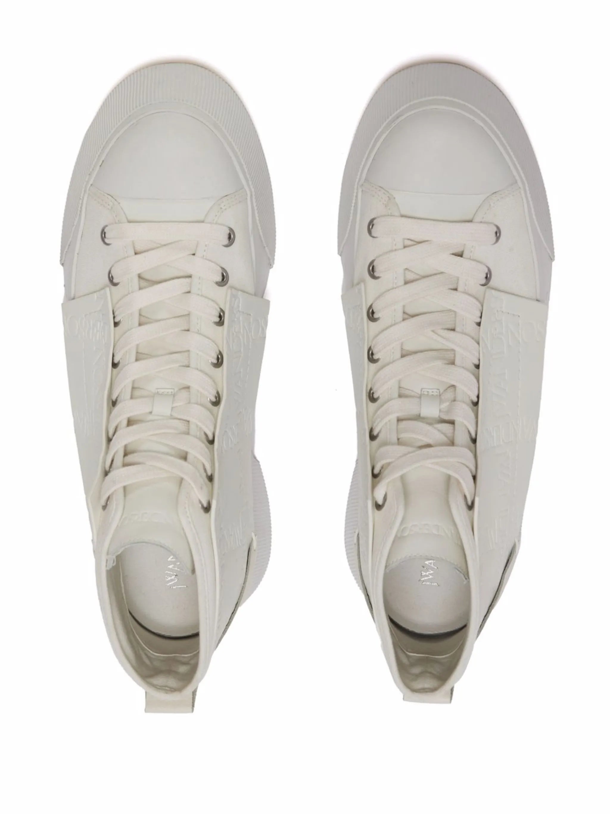 embossed high-top sneakers