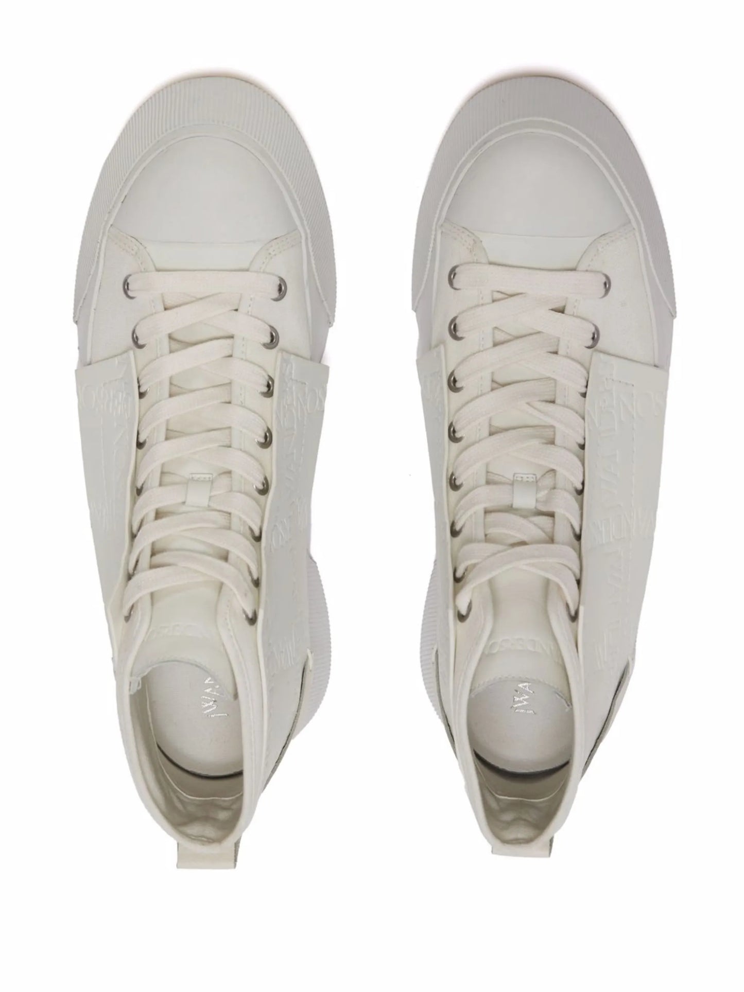 embossed high-top sneakers