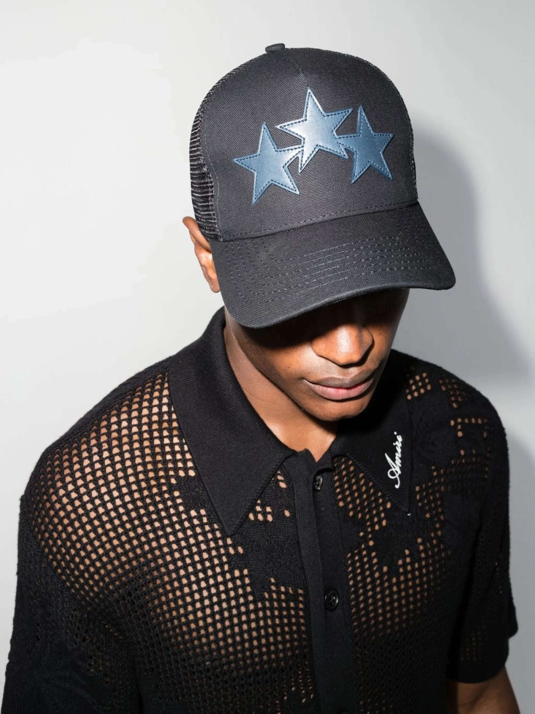 star-patch trucker cap