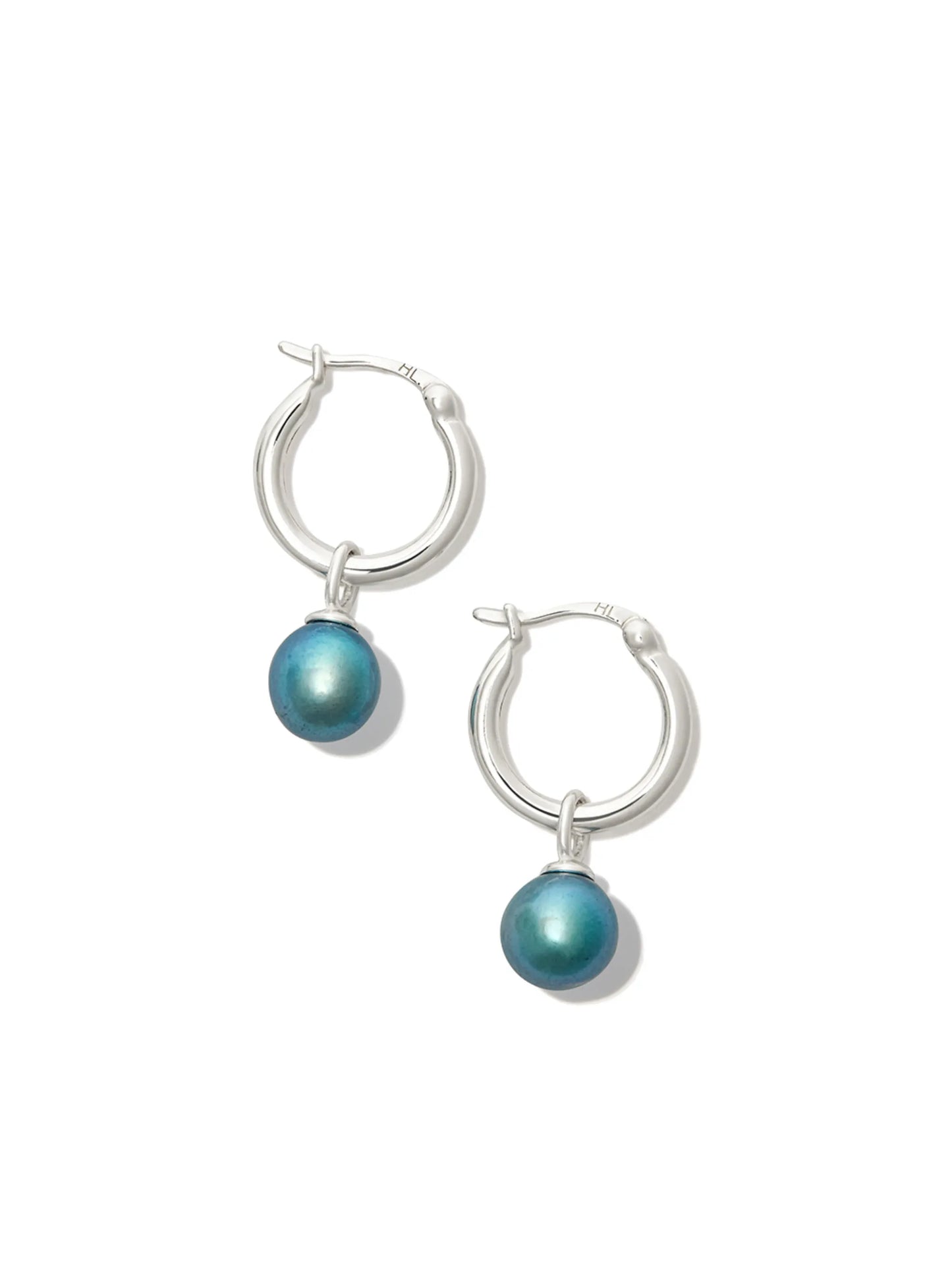 pearl drop hoop earrings
