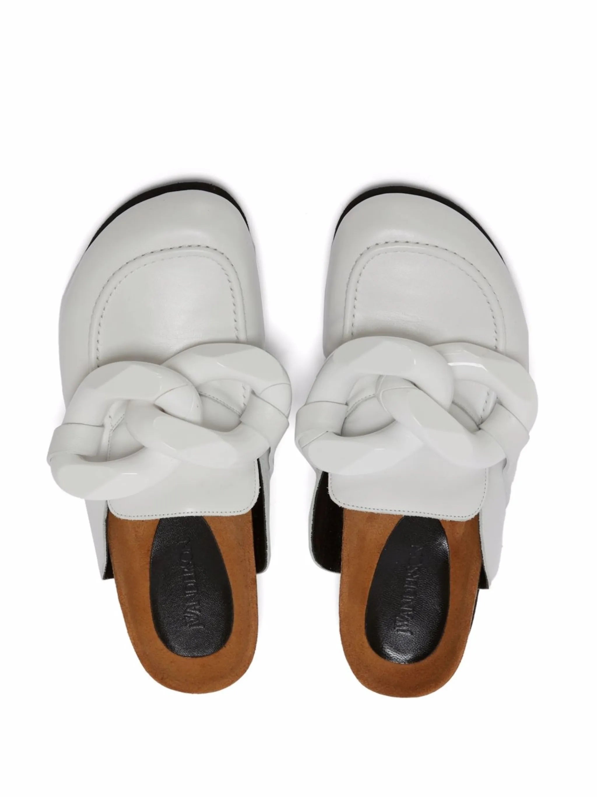 Chain loafer mules