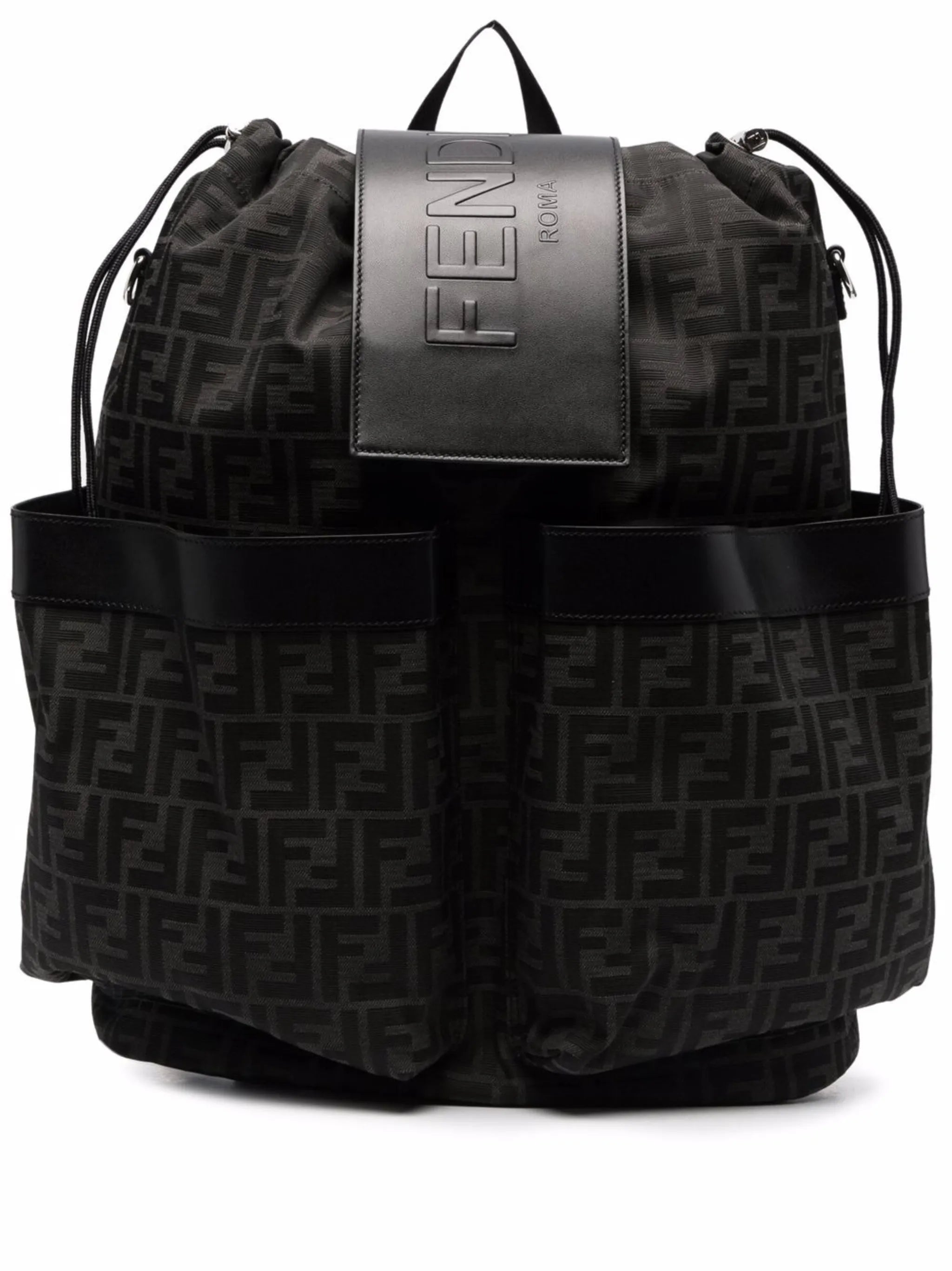 monogram pattern backpack