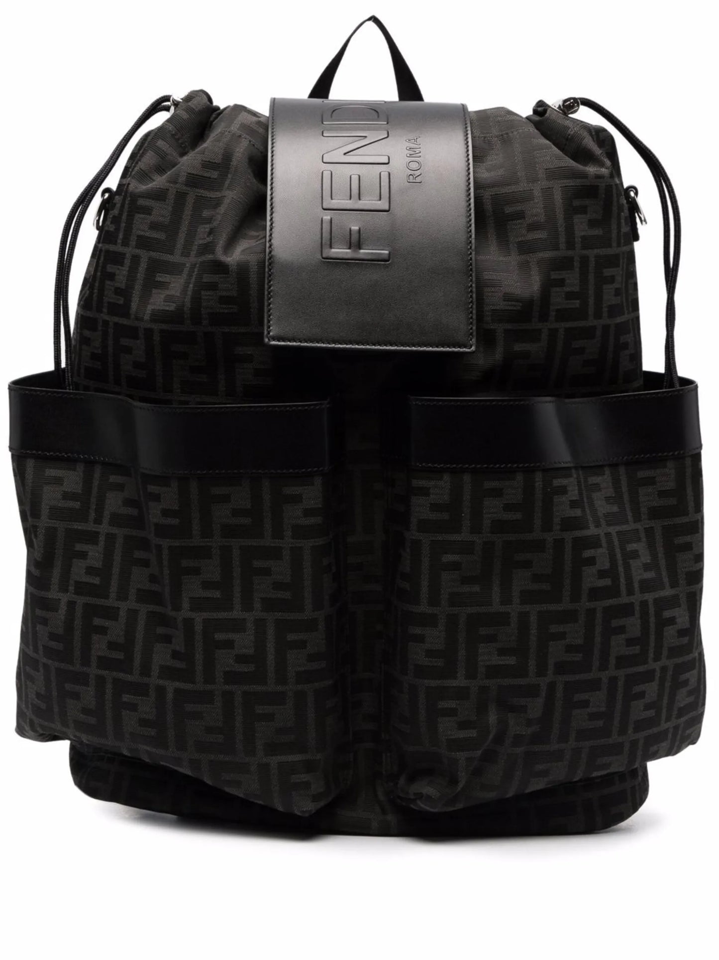 monogram pattern backpack