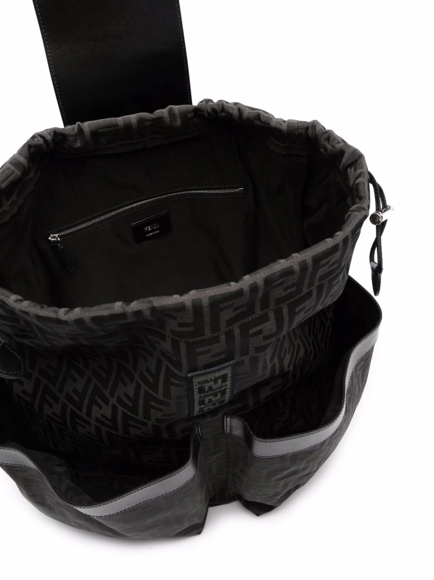 monogram pattern backpack