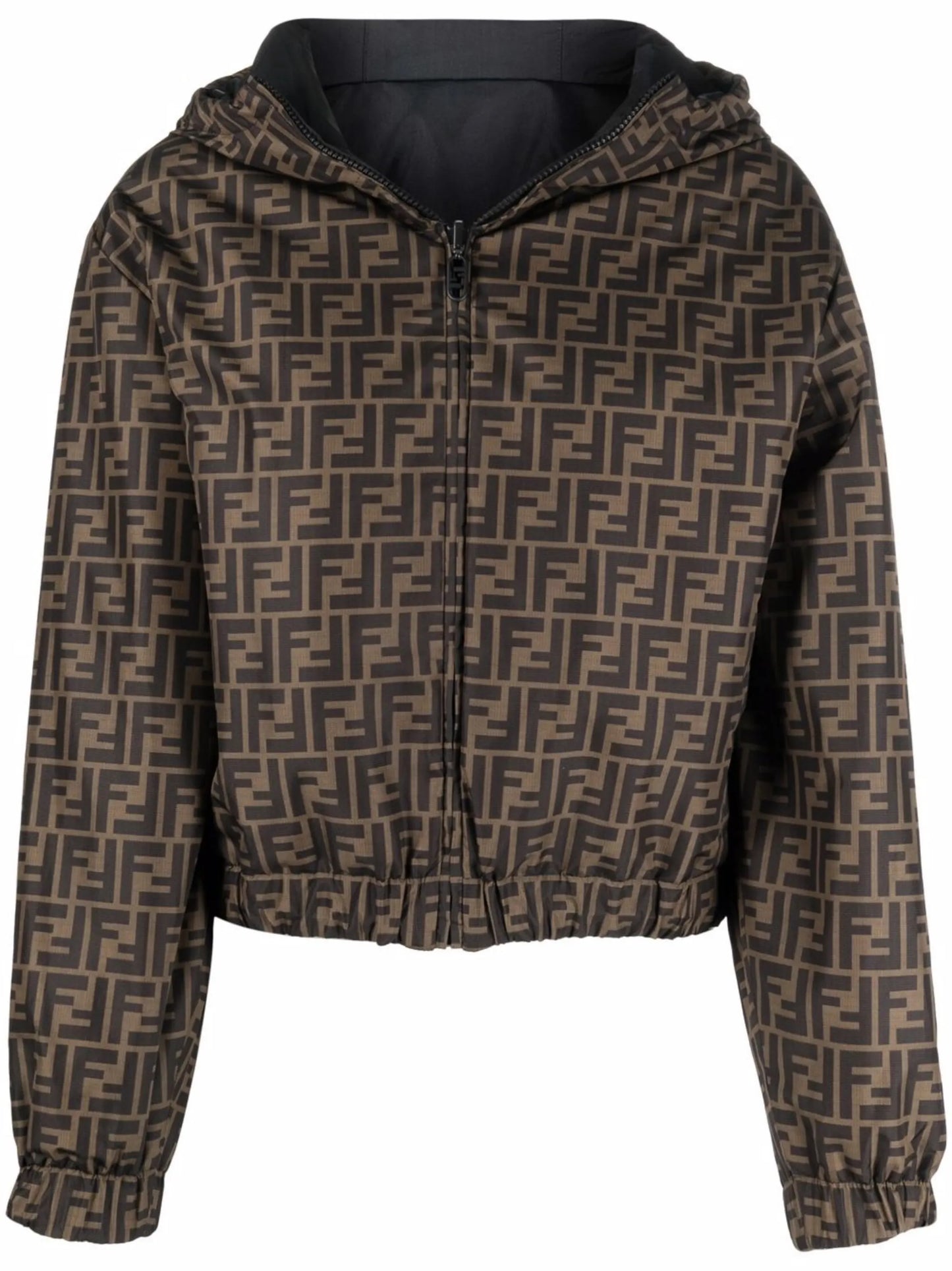 FF-logo print reversible jacket