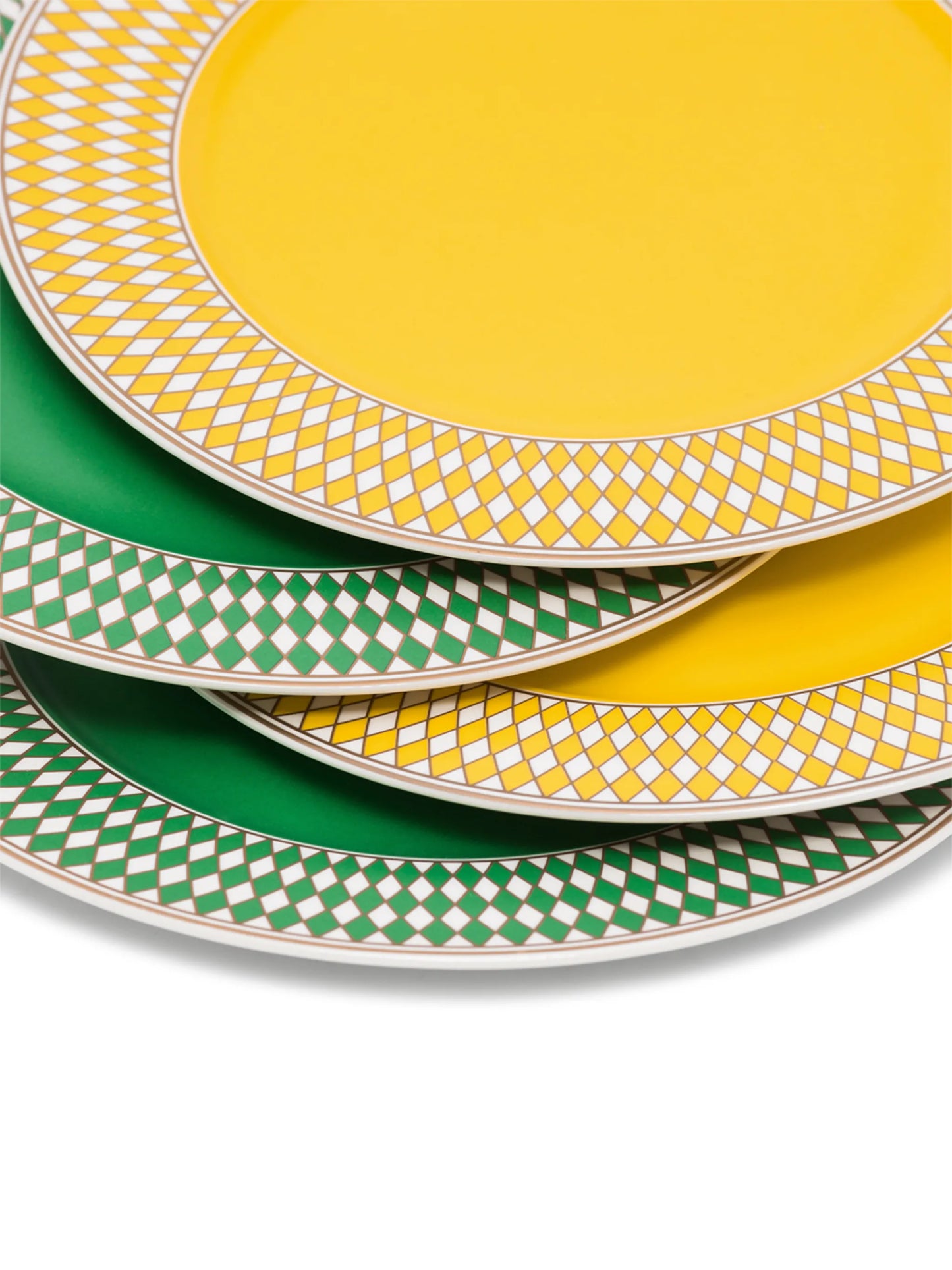 set of 4 Chess print side plates (20cm)