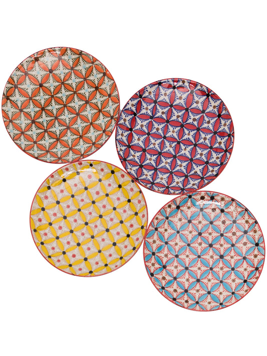 Hippy side plates (set of 4)
