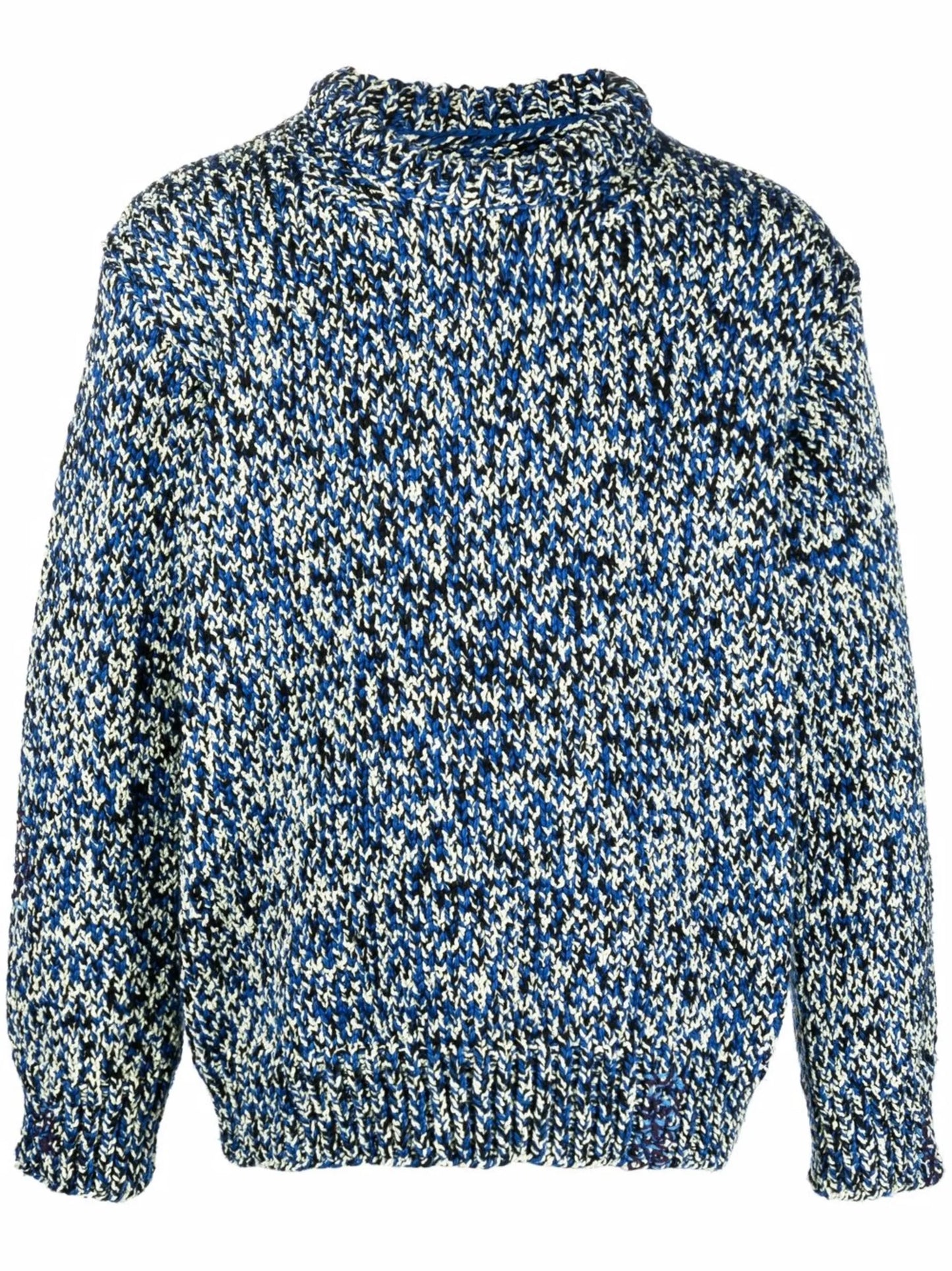 mouliné crew neck jumper