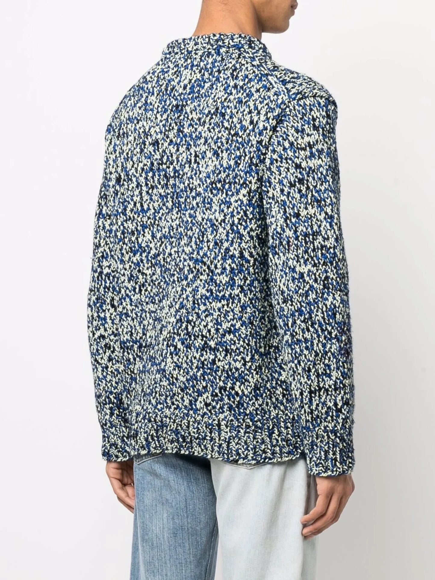 mouliné crew neck jumper