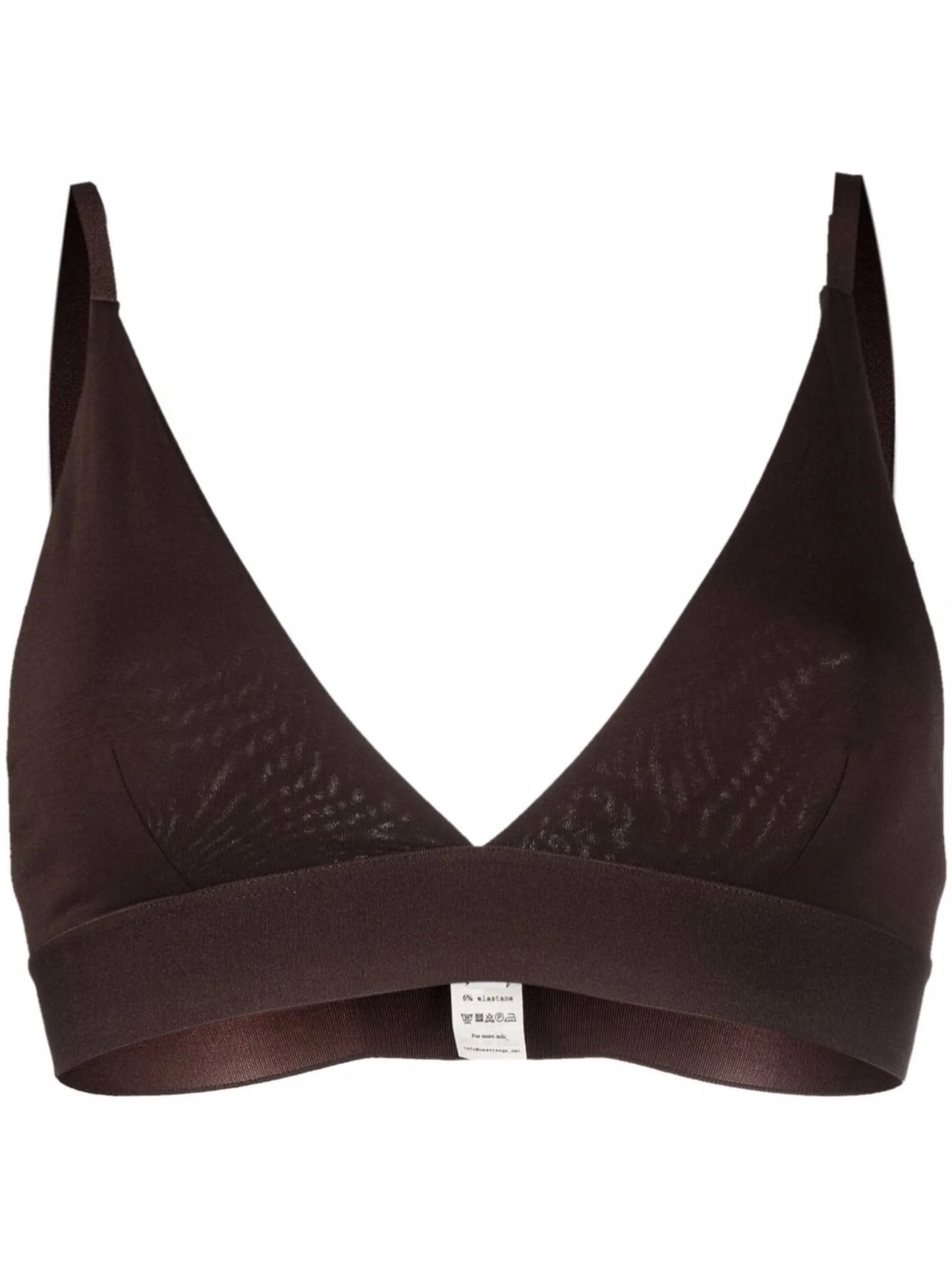 V-neck sleeveless bralette