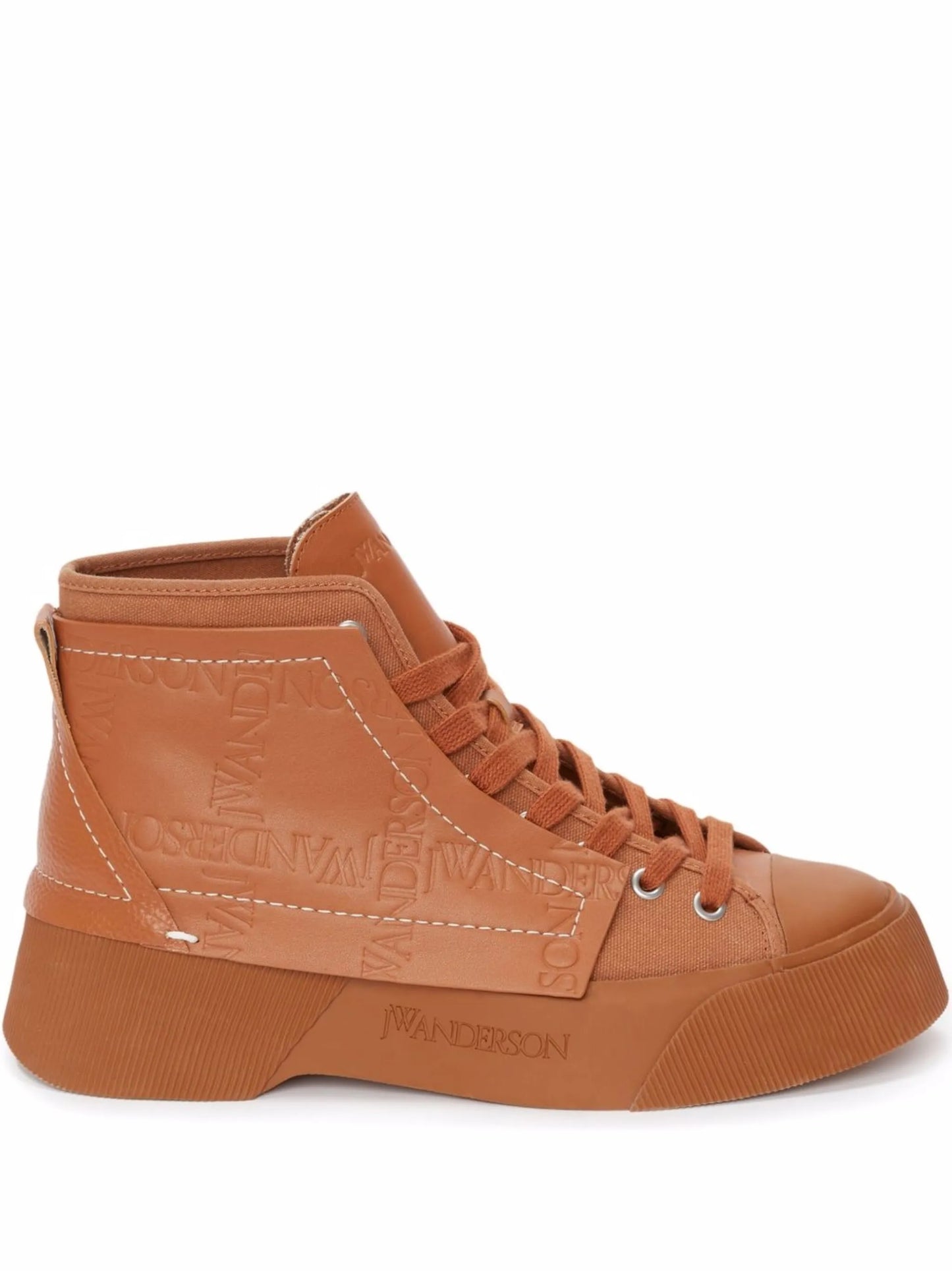 embossed high-top sneakers