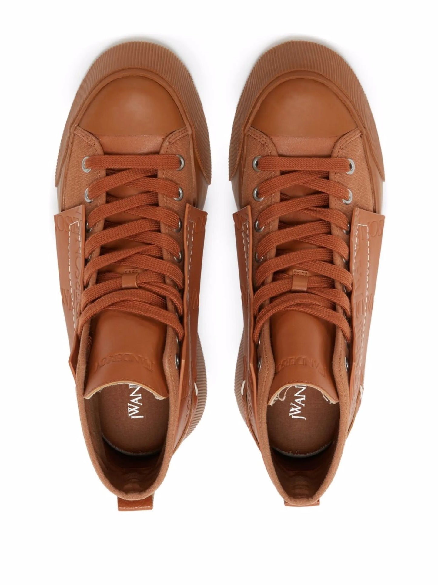 embossed high-top sneakers