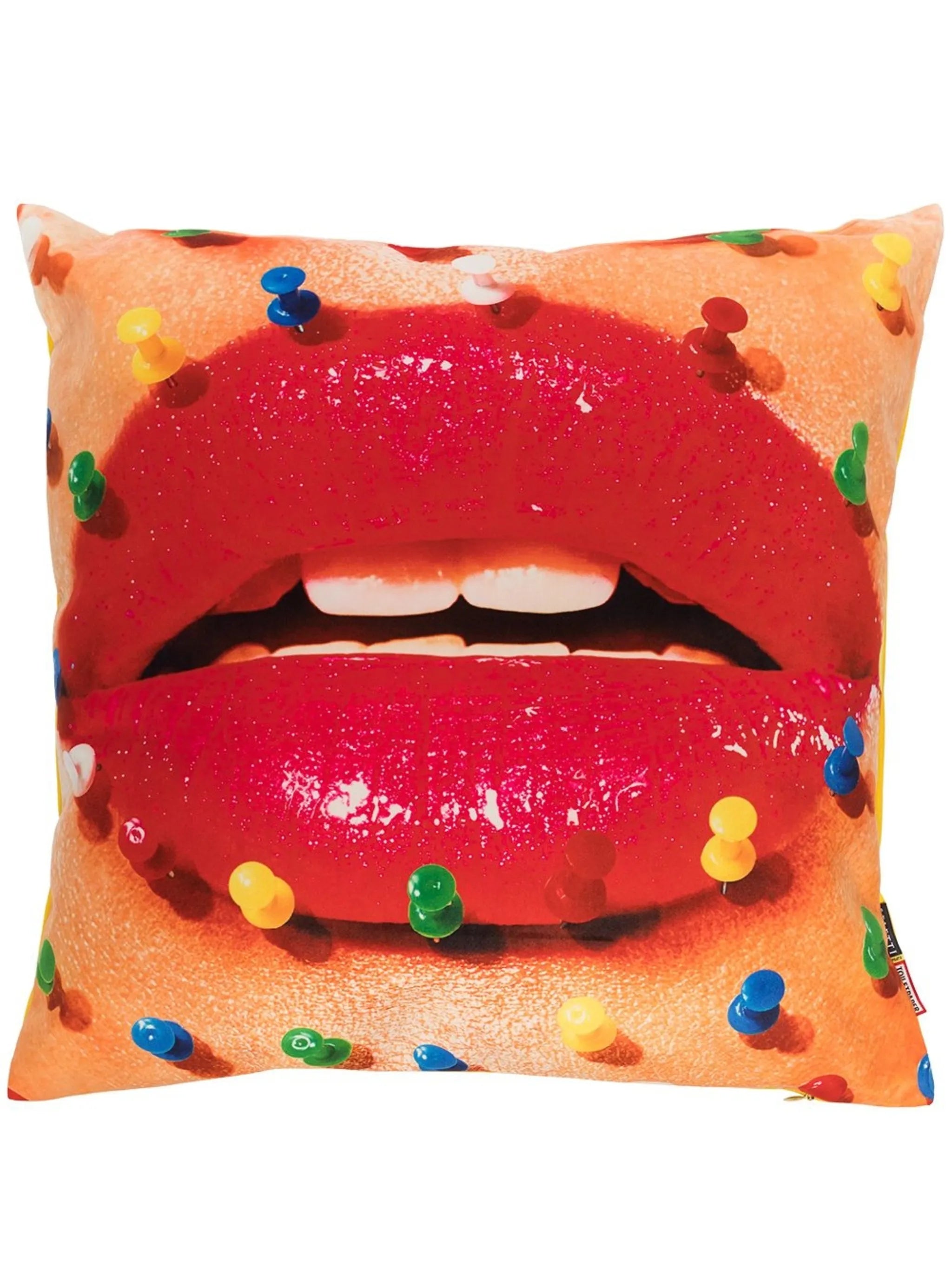 Mouth with Pins-print cushion (50x50cm)