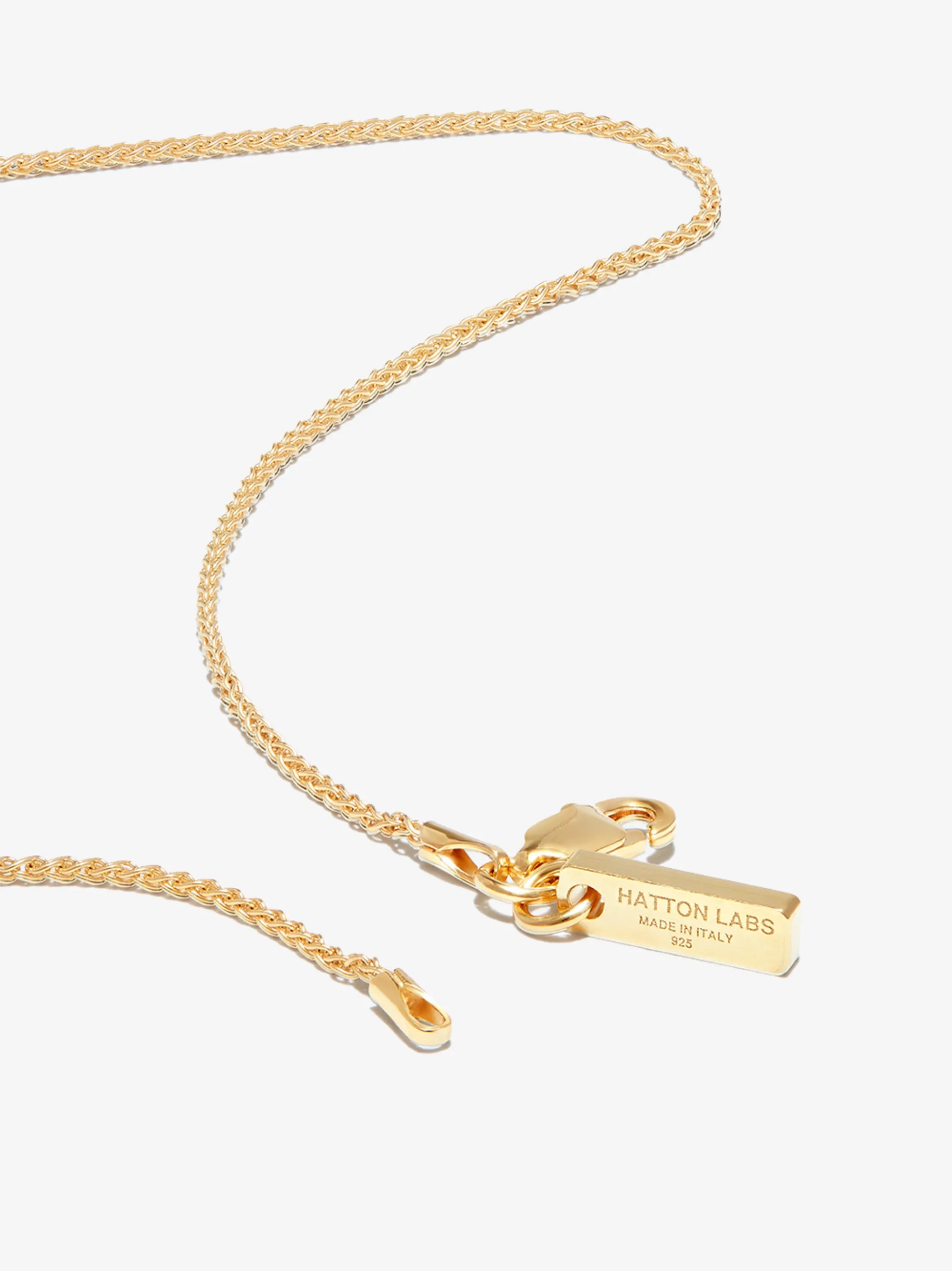 gold-plated silver crystal necklace