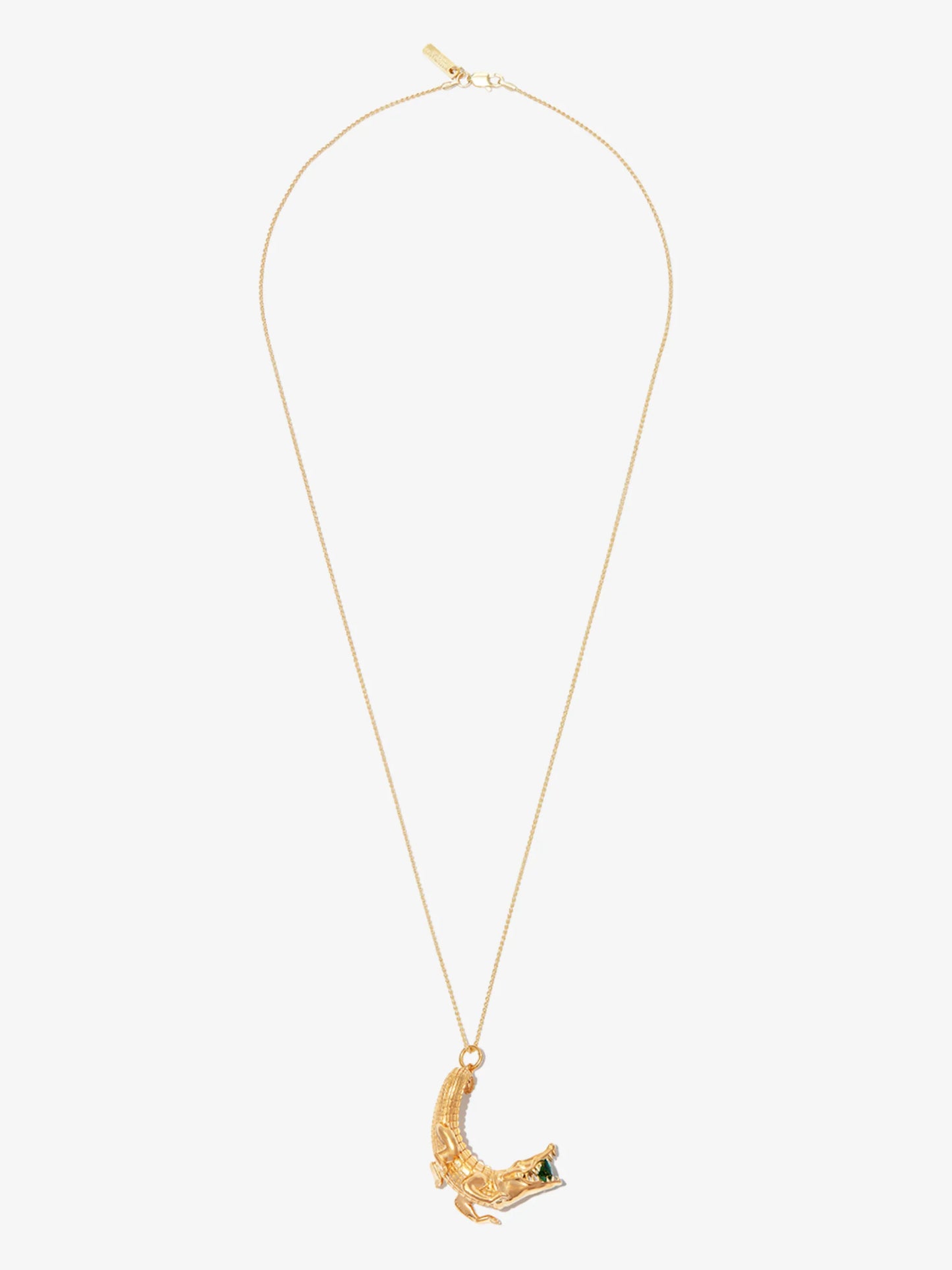 gold-plated silver crystal necklace
