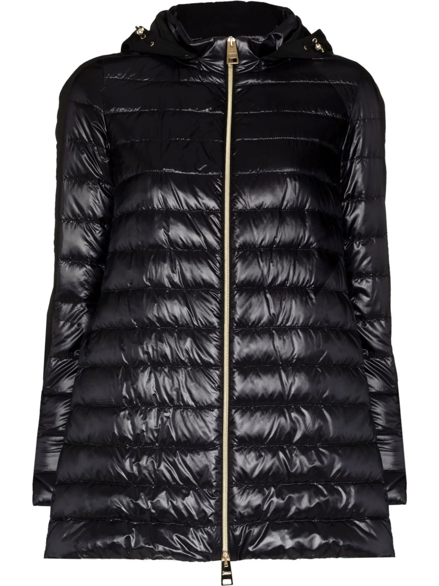 concealed-hood padded jacket