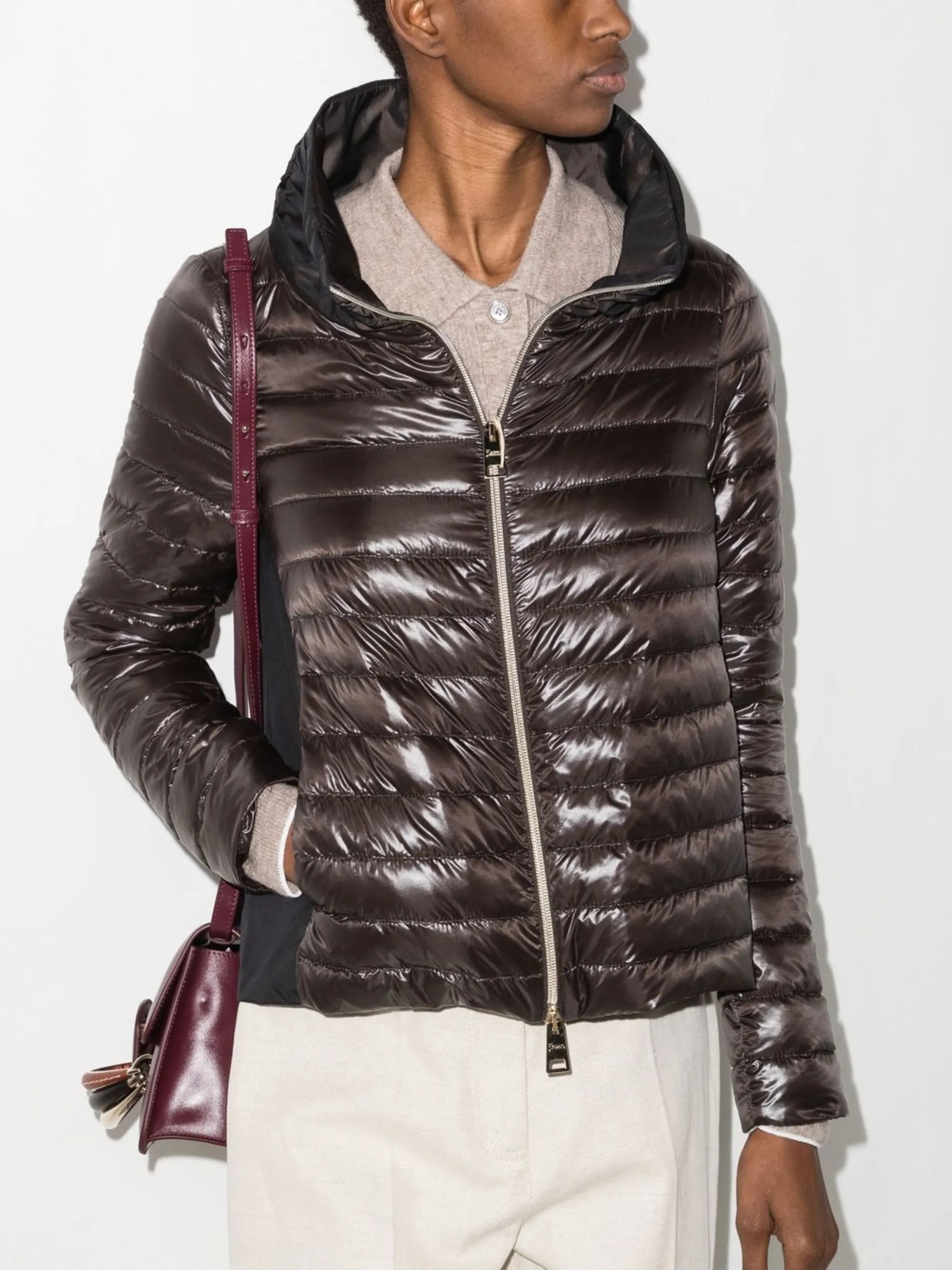 padded zipped-up jacket