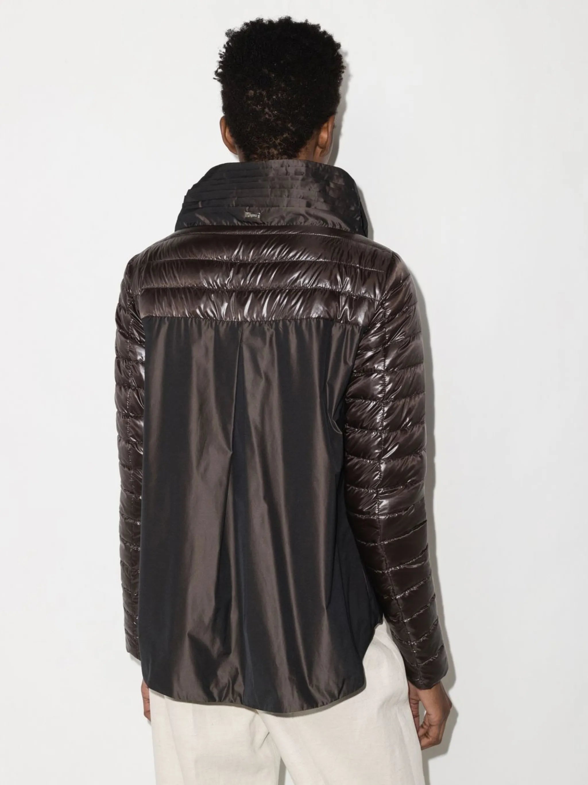 padded zipped-up jacket