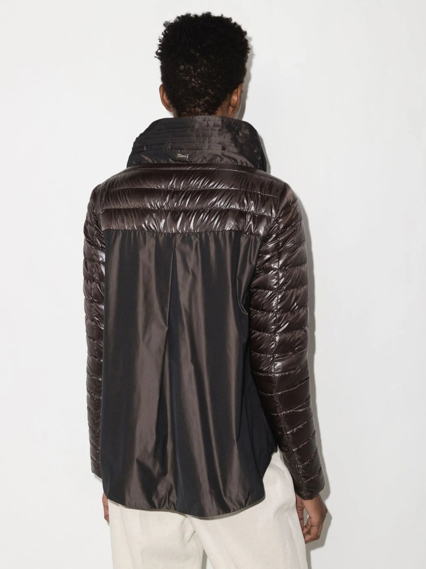 padded zipped-up jacket