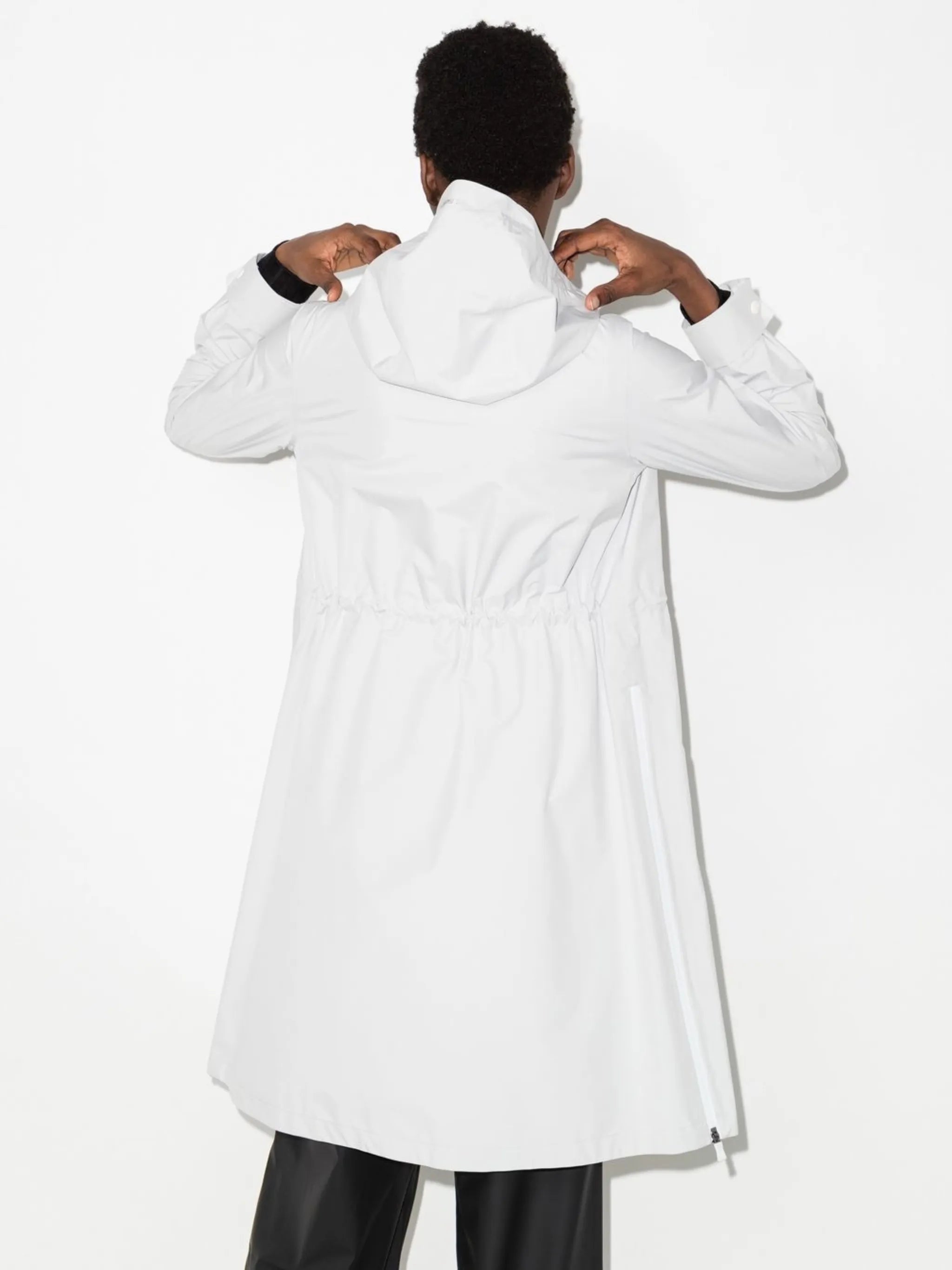 Laminar hooded parka coat