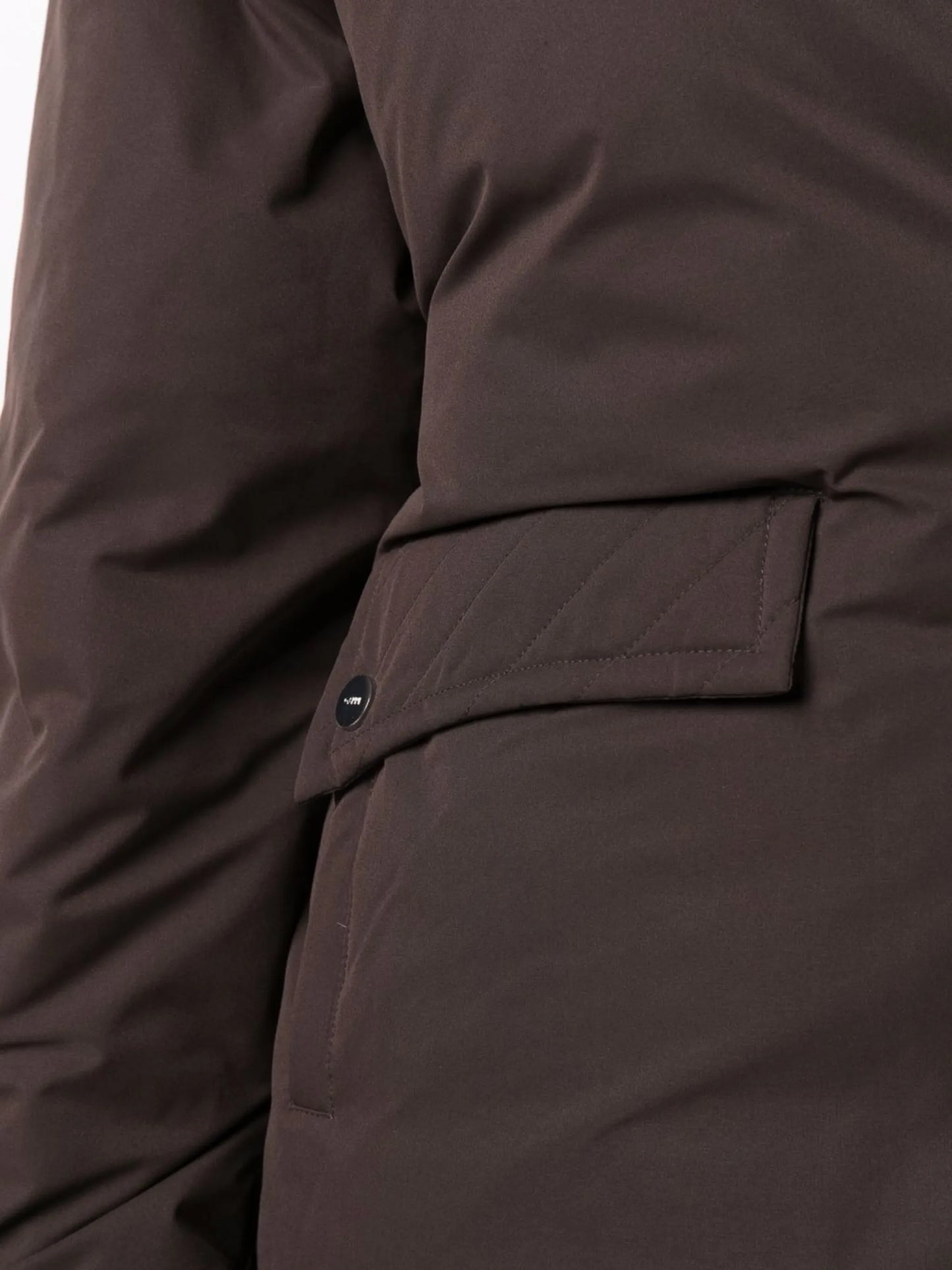 double-breasted hooded coat