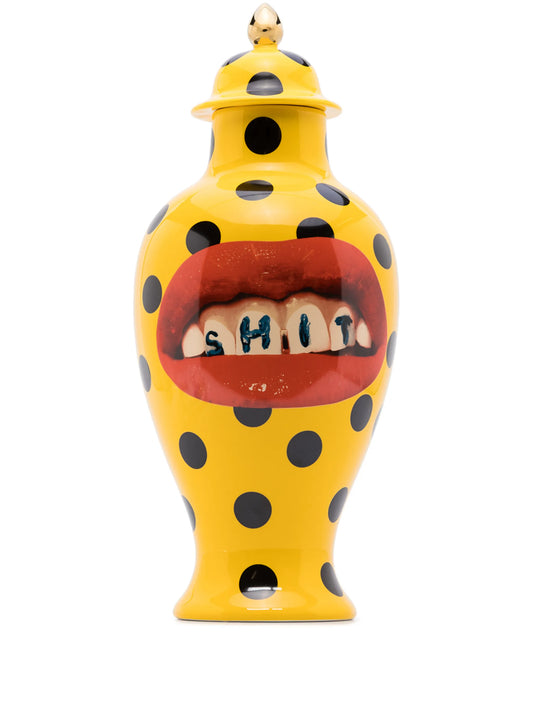 Toiletpaper polka-dot ceramic vase