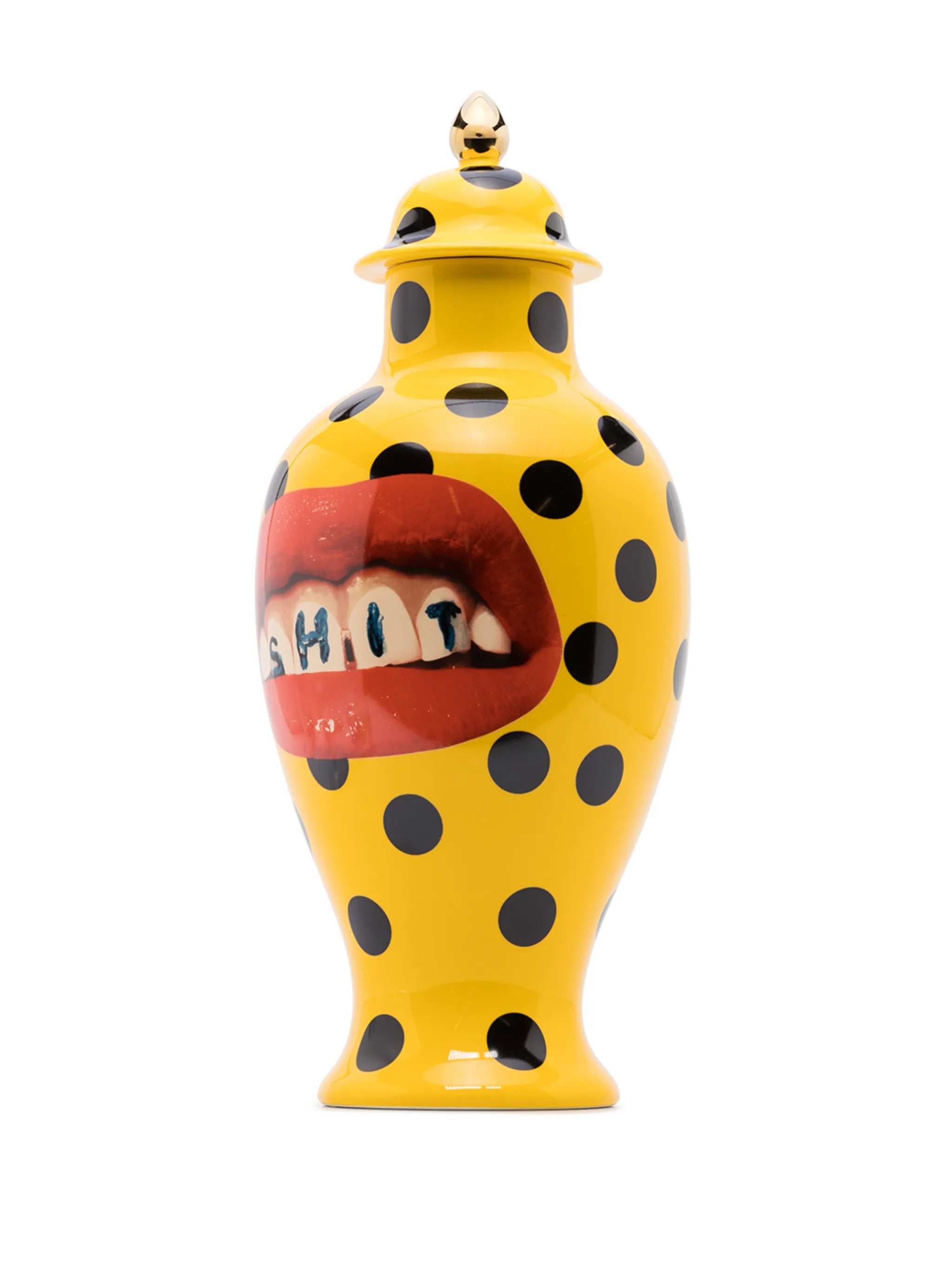 Toiletpaper polka-dot ceramic vase