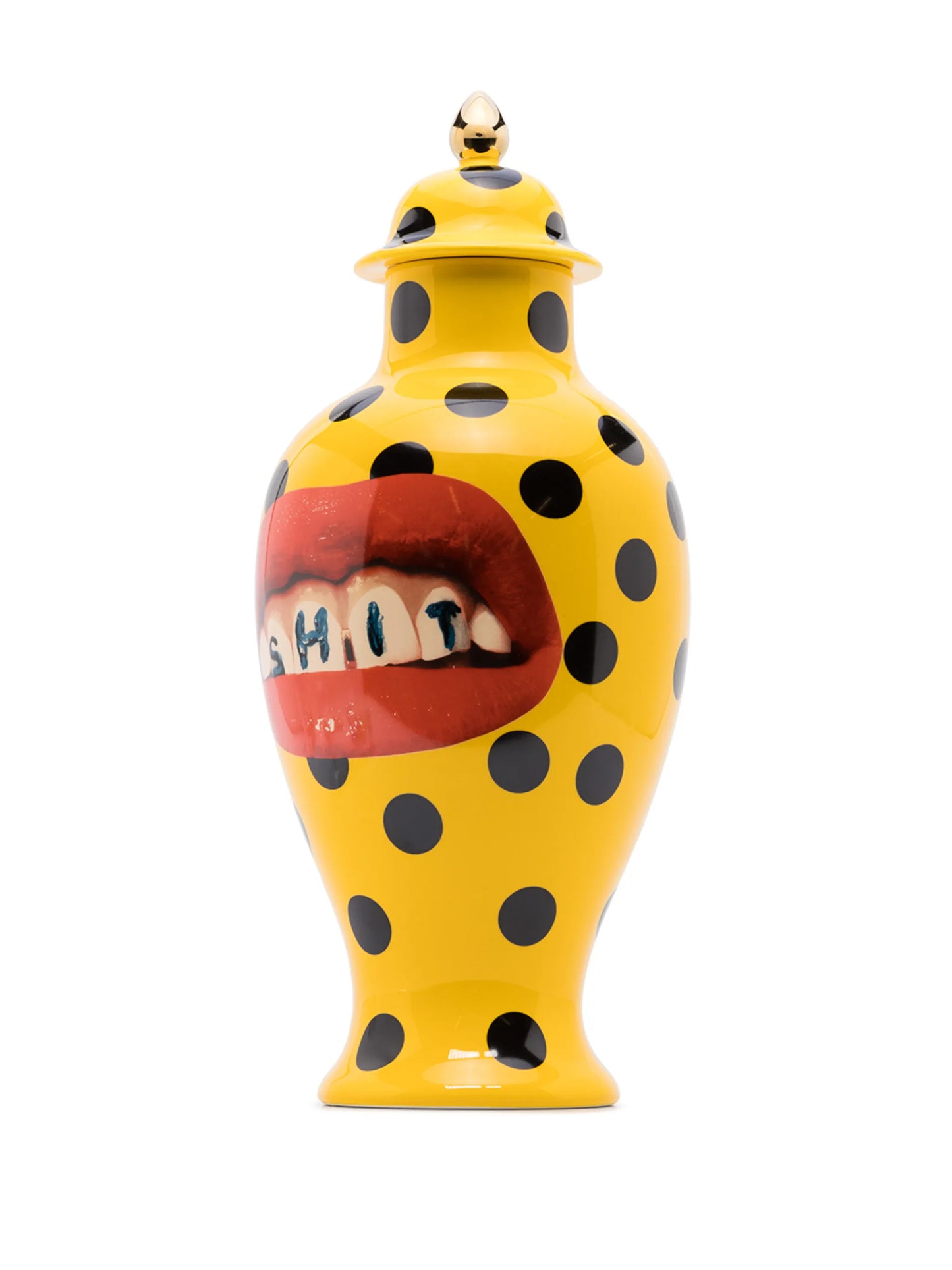 Toiletpaper polka-dot ceramic vase