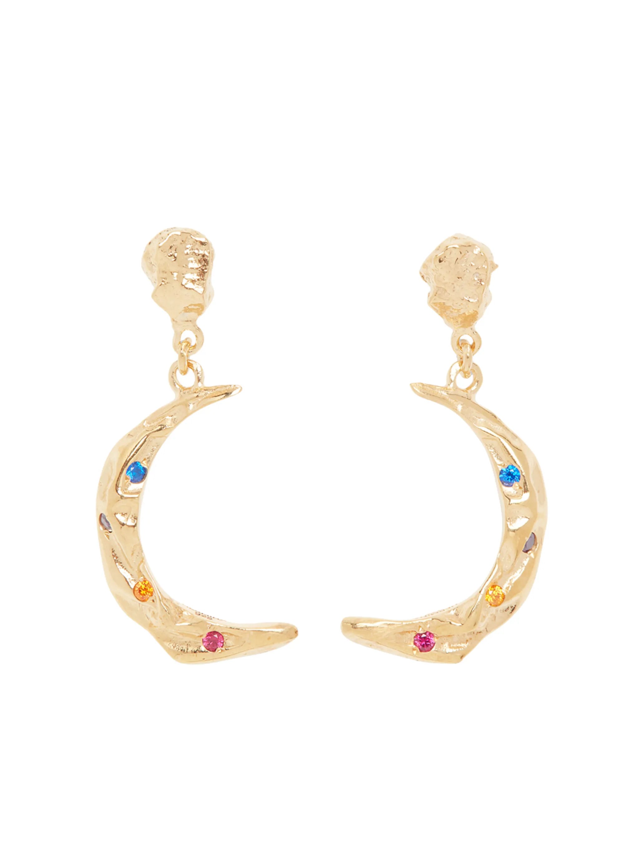 Méliès Stardust Moon earrings