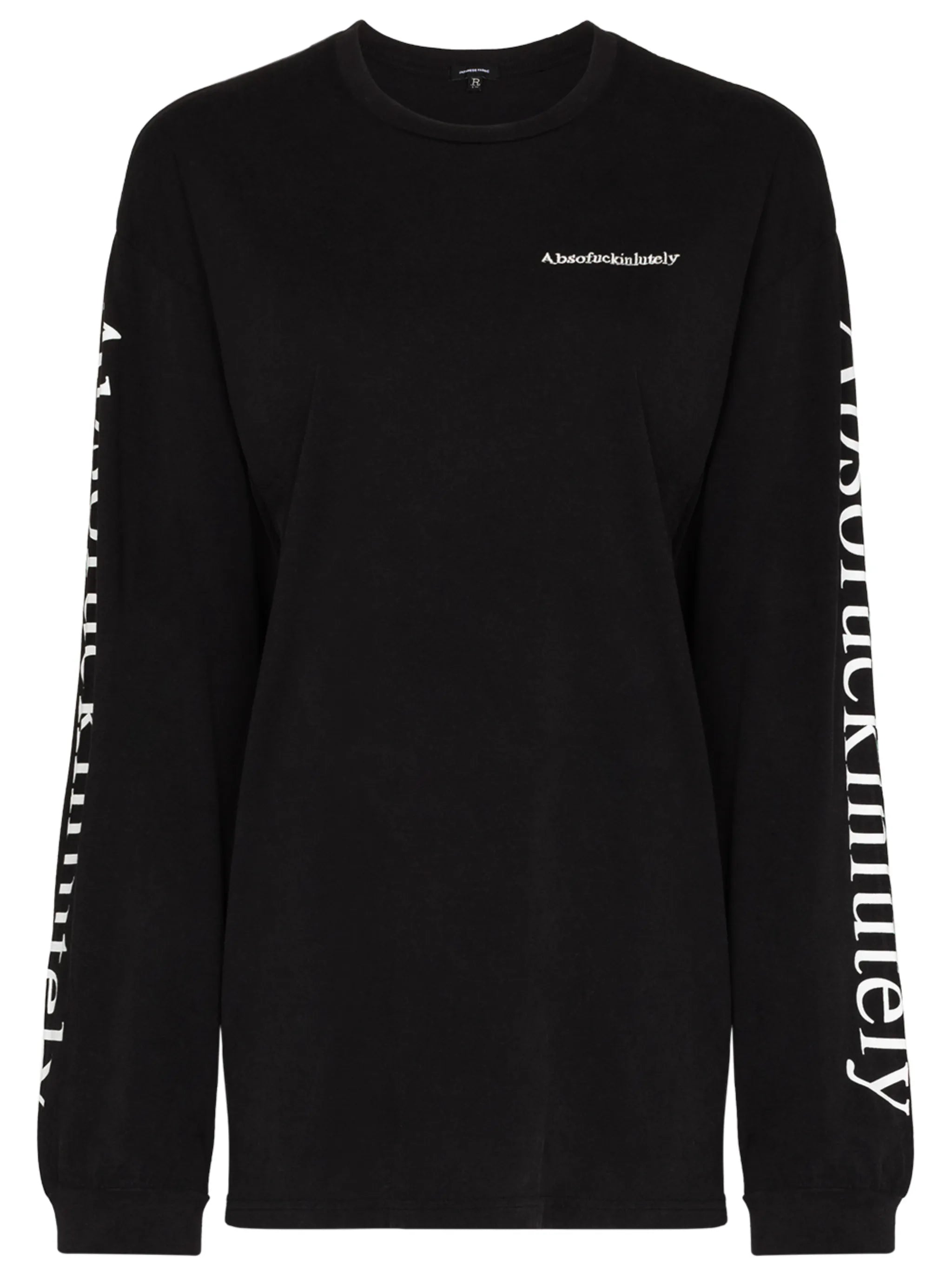 slogan-print cotton sweatshirt