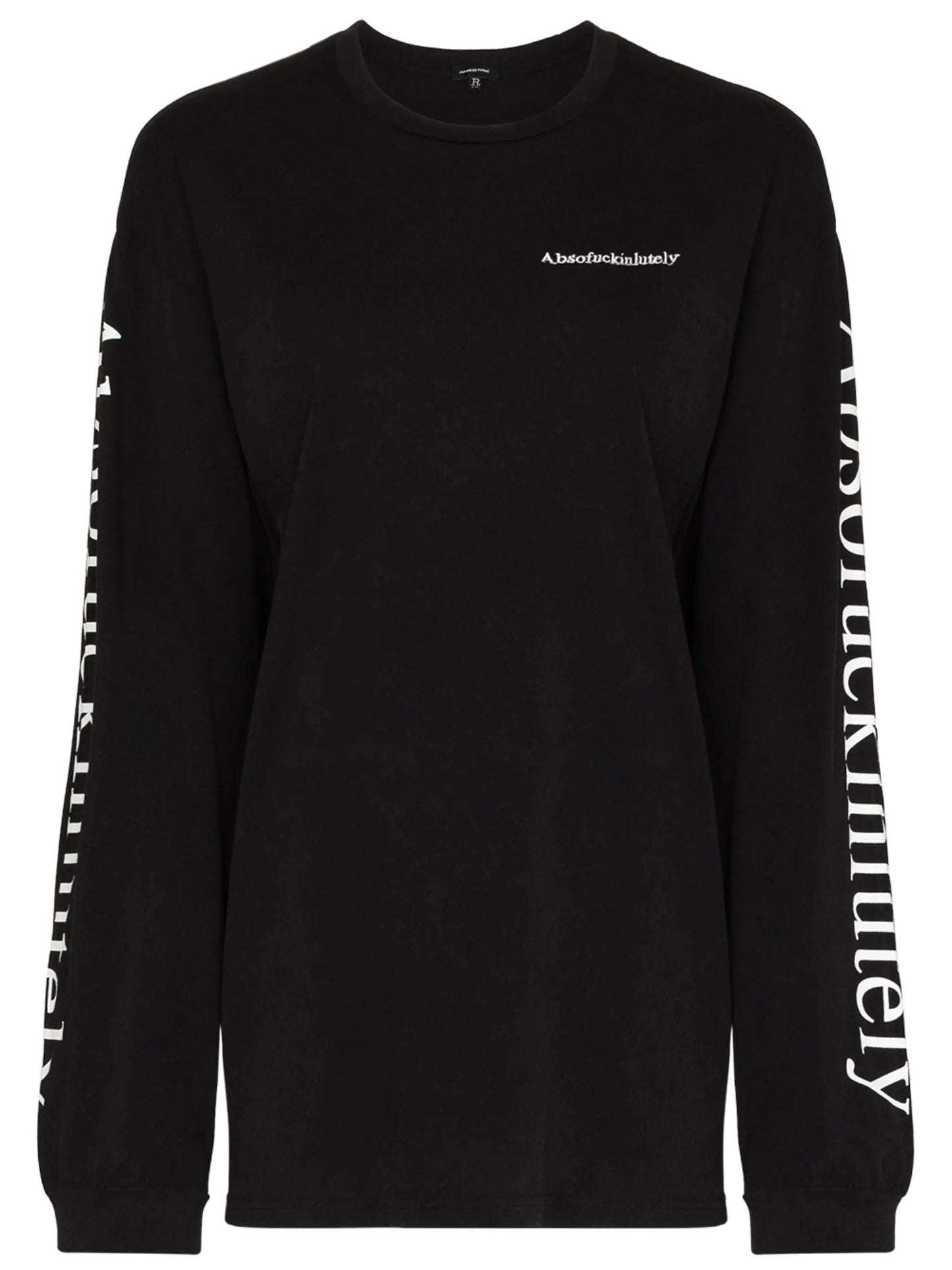 slogan-print cotton sweatshirt