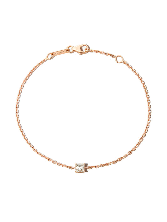 18kt rose gold diamond chain necklace