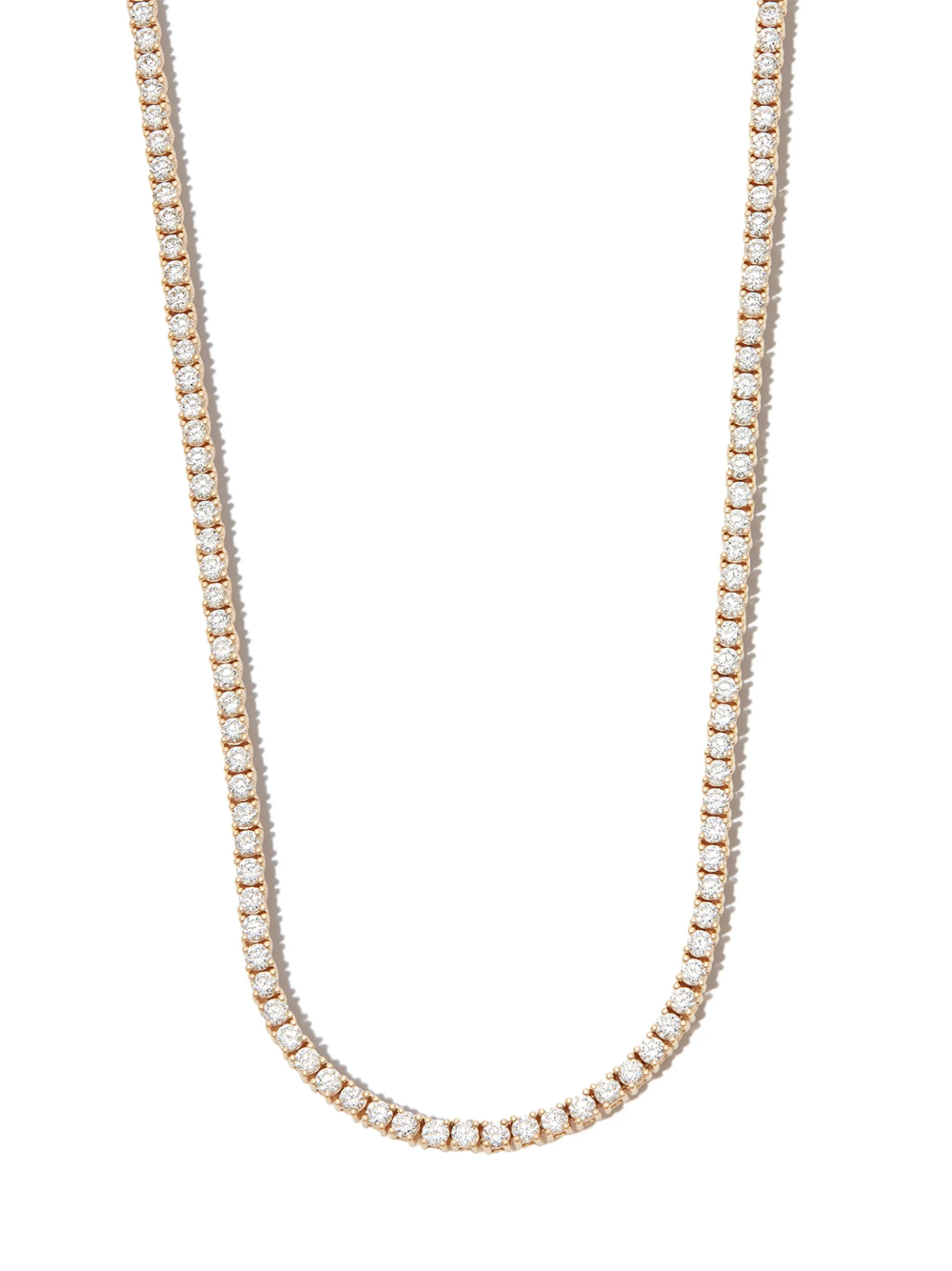 18kt yellow gold diamond necklace