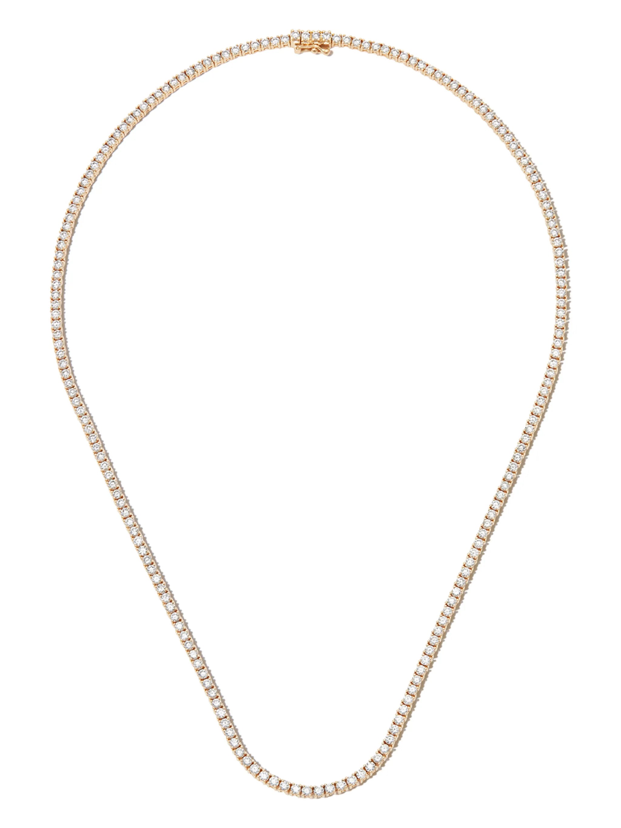 18kt yellow gold diamond necklace