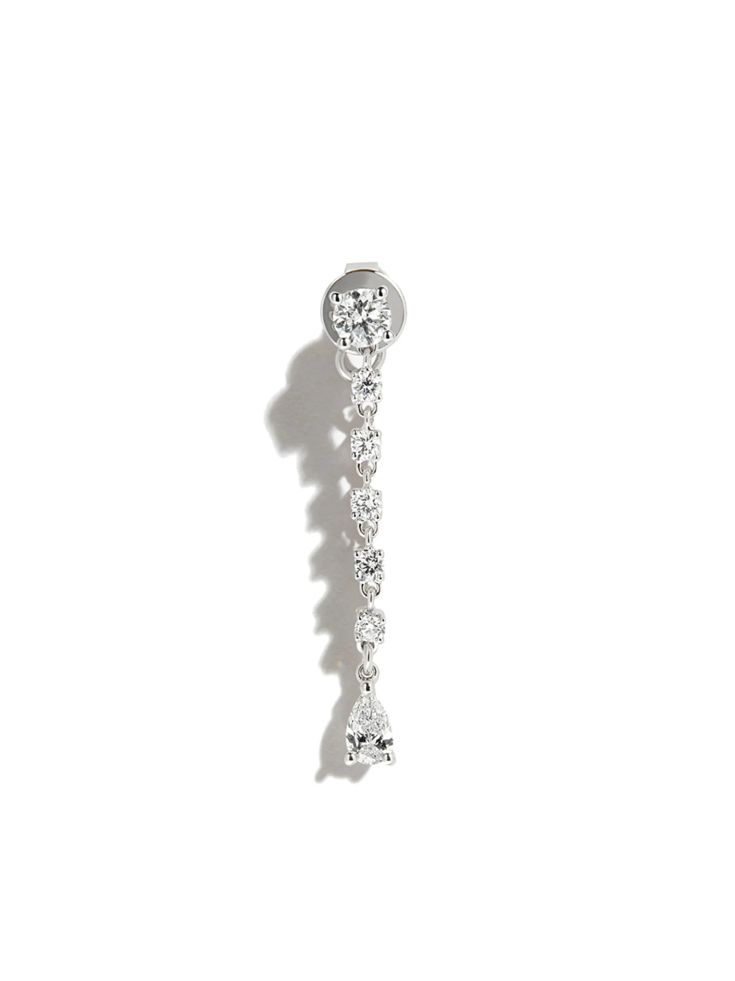 18kt white gold Olivia diamond earring