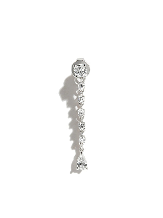 18kt white gold Olivia diamond earring
