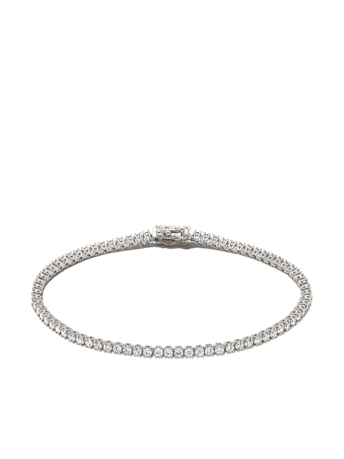 18kt white gold Hepburn diamond tennis bracelet