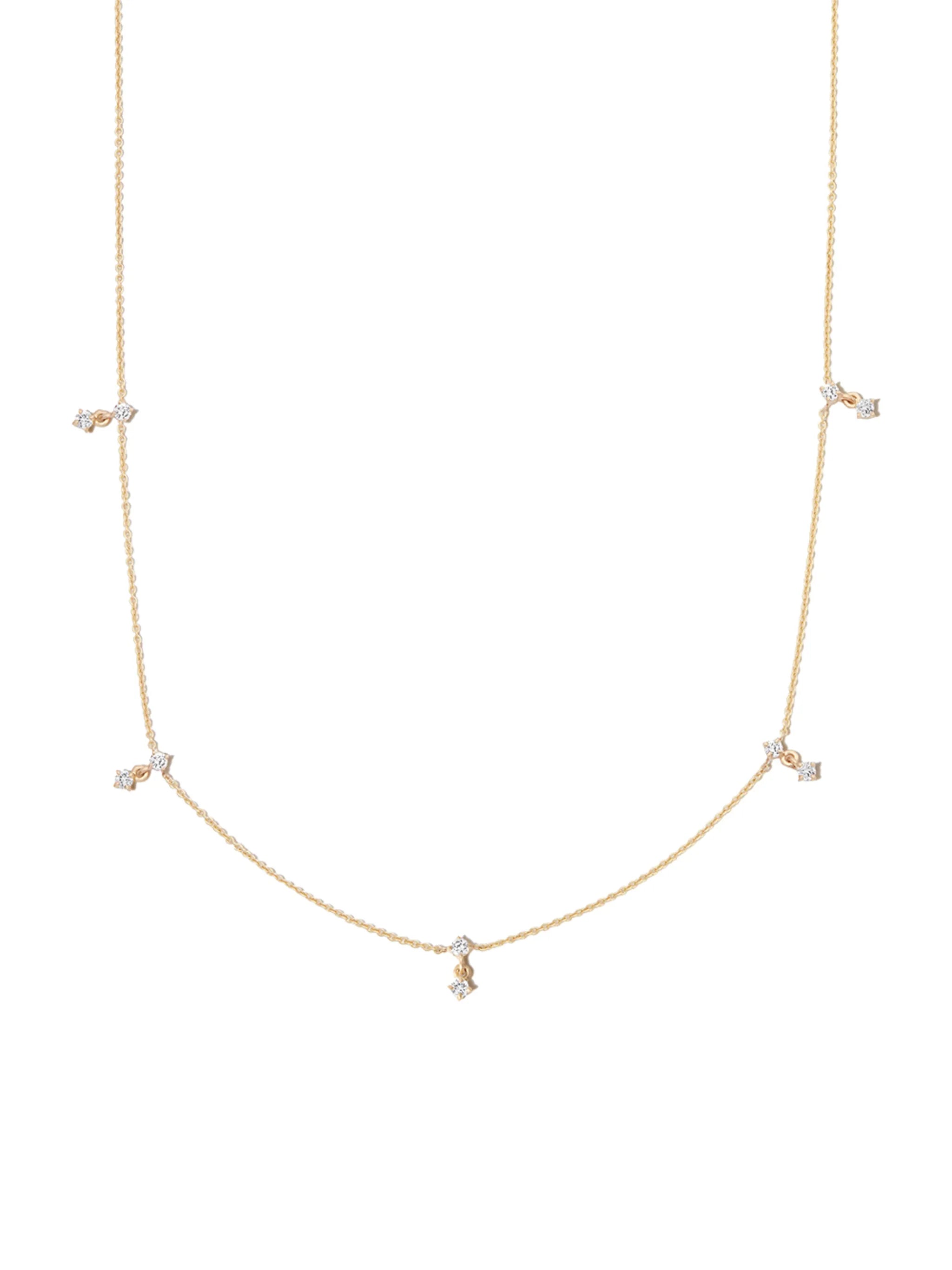 14kt yellow gold Eclat diamond necklace