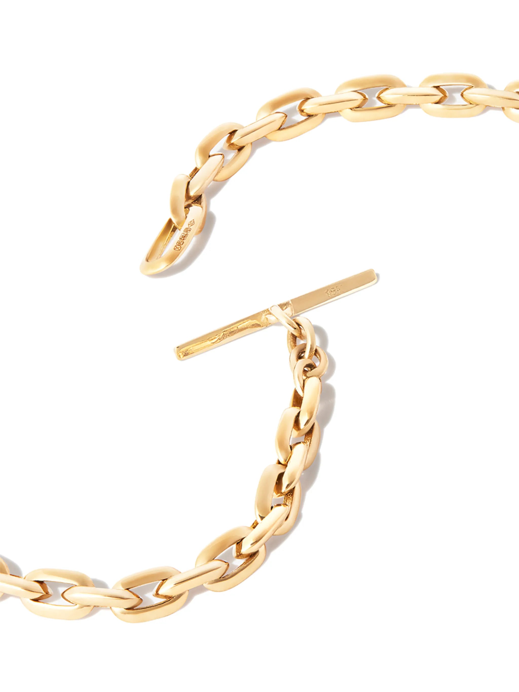 18kt yellow gold Chubby necklace