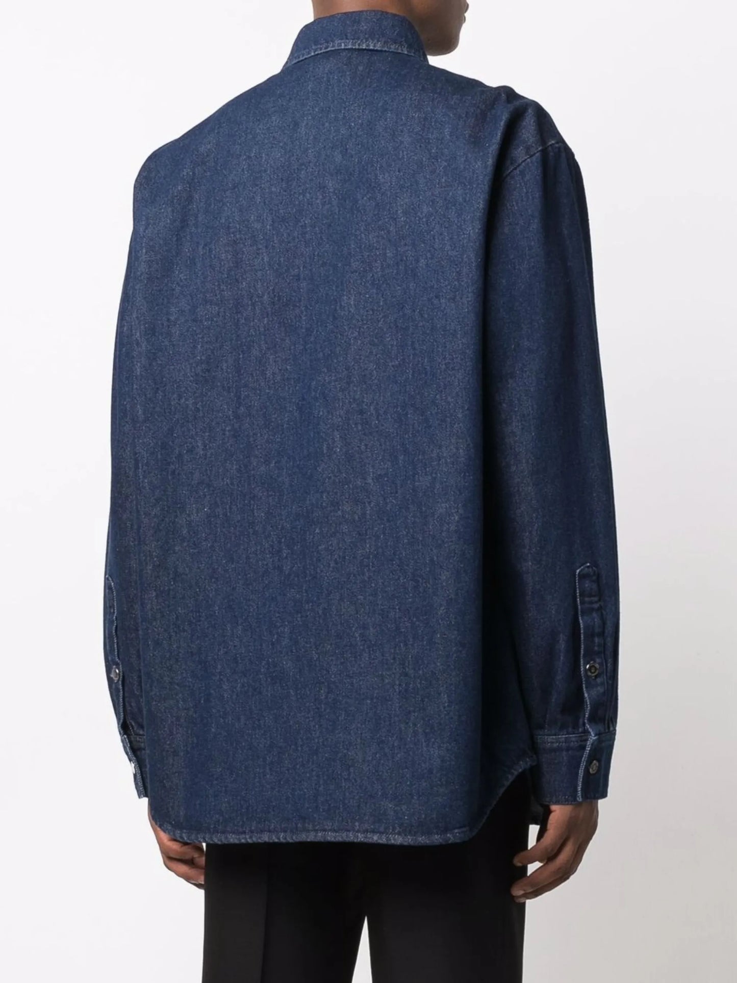 logo patch denim shirt