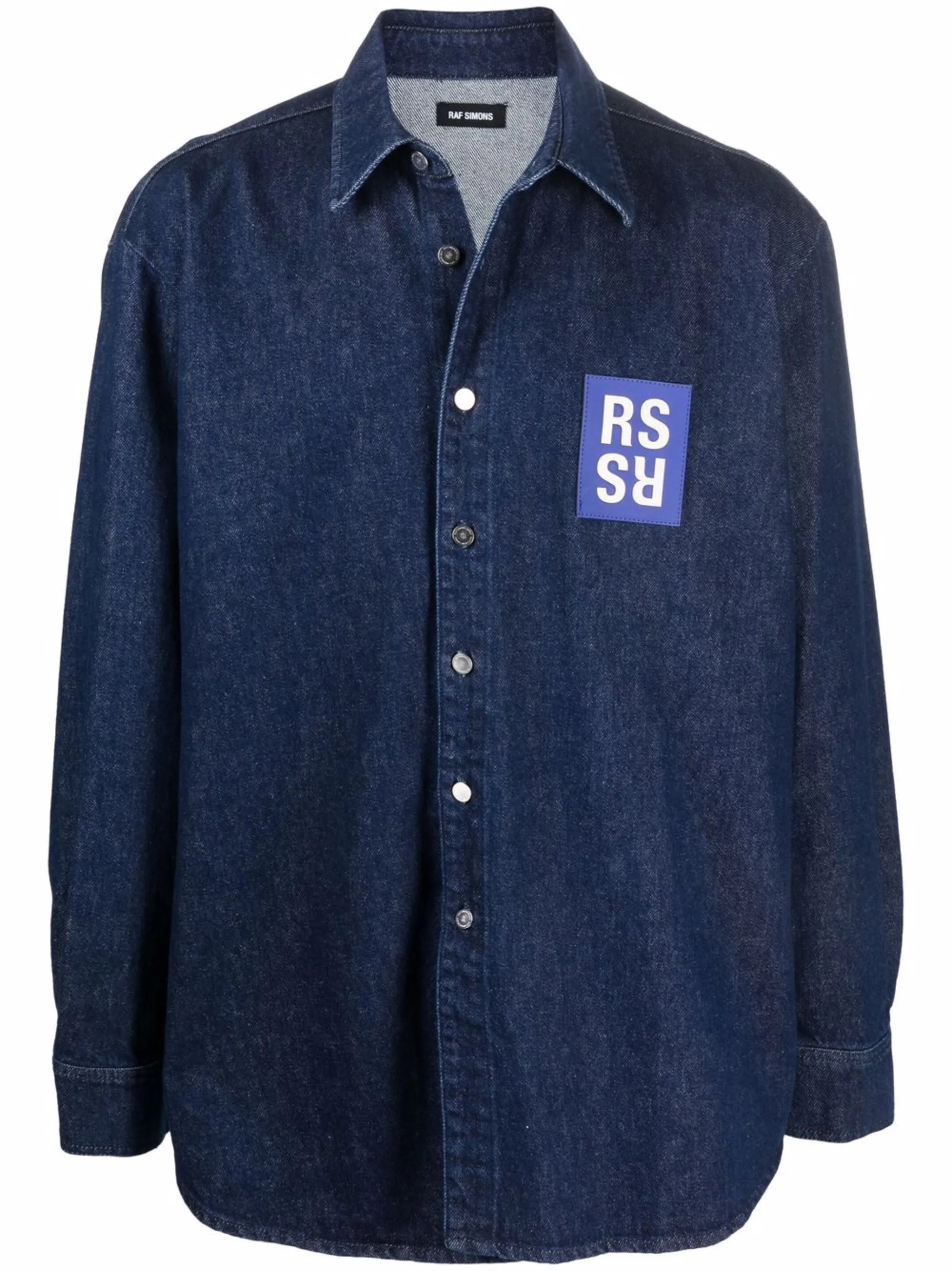 logo patch denim shirt