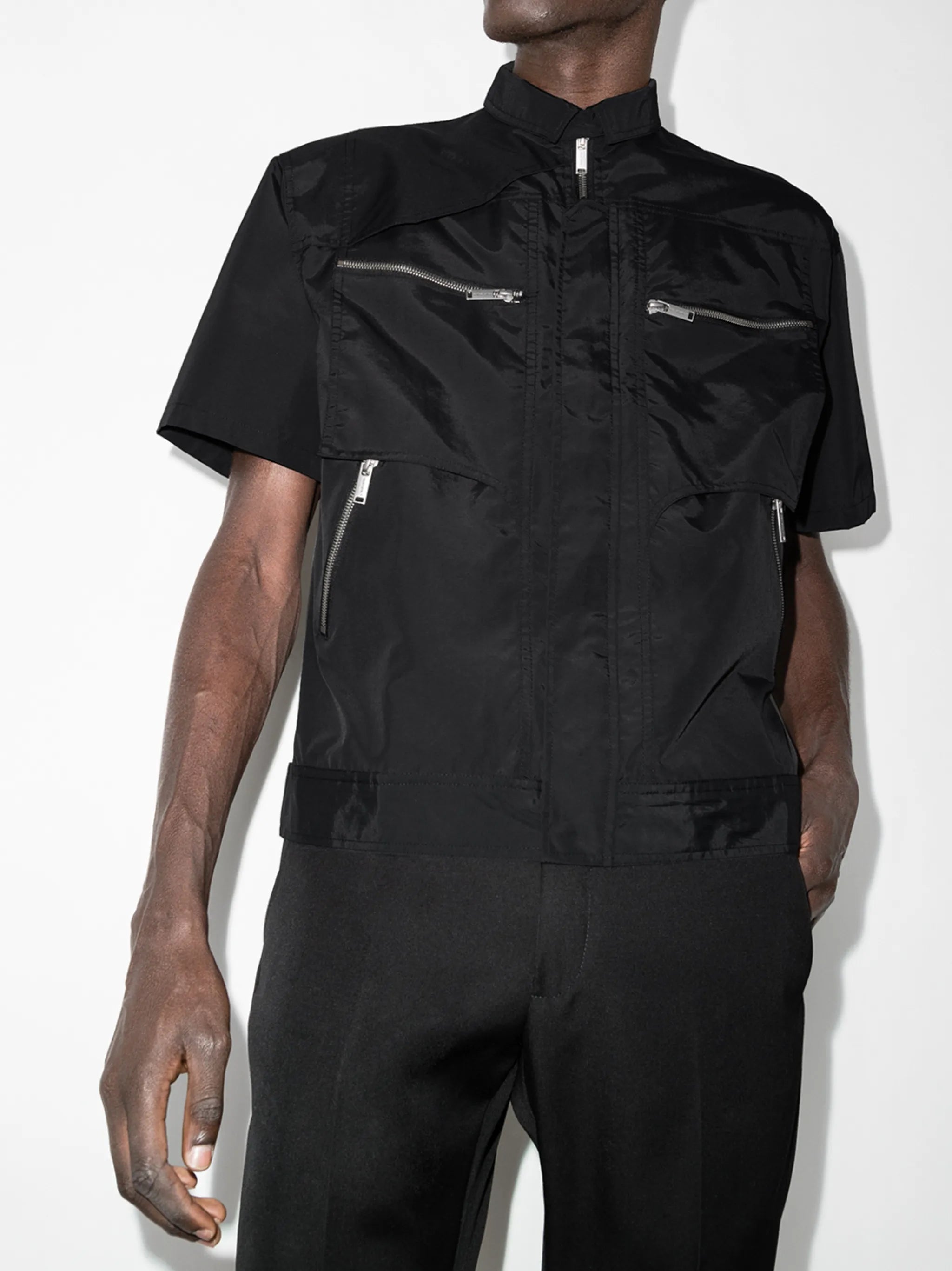 technical zip-up shirt