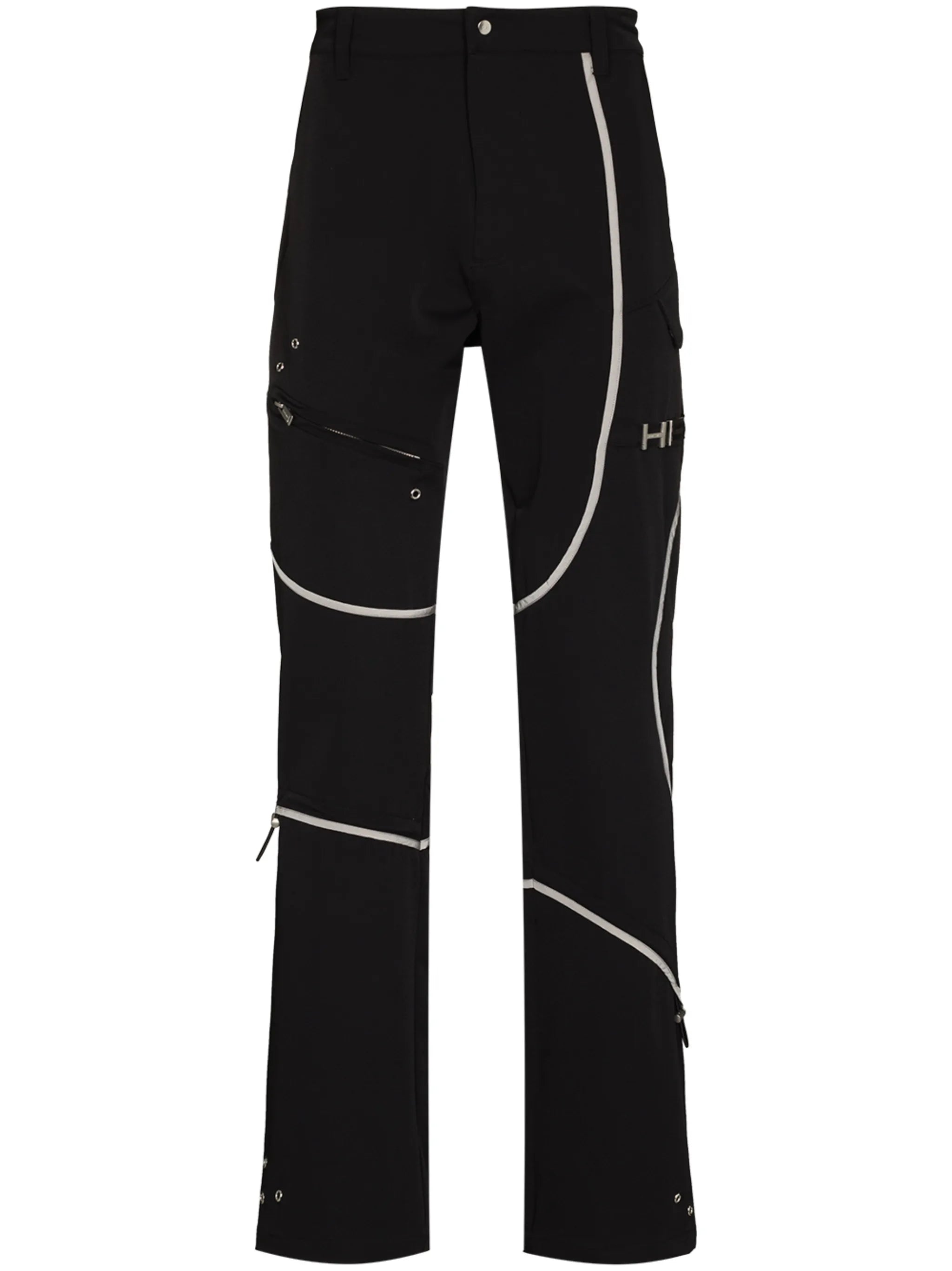contrast piping track pants