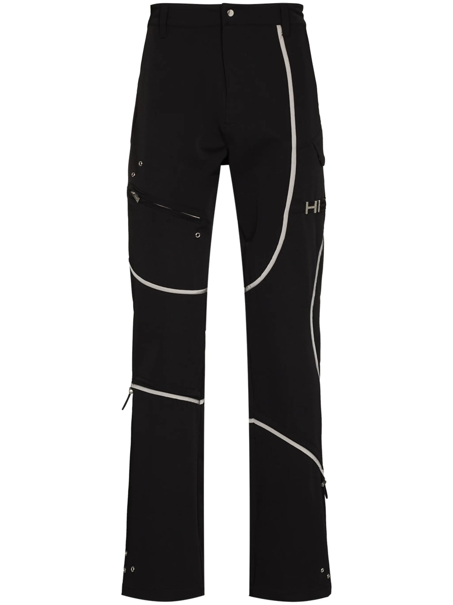 contrast piping track pants